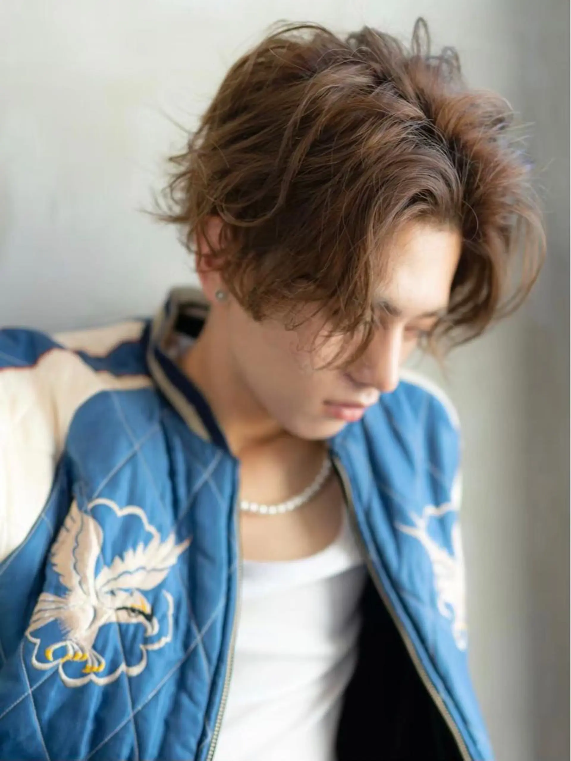 カラー パーマ メンズ SNSで大バズり‼️ 欧米風ヘア大ヒット中のヘアスタイル