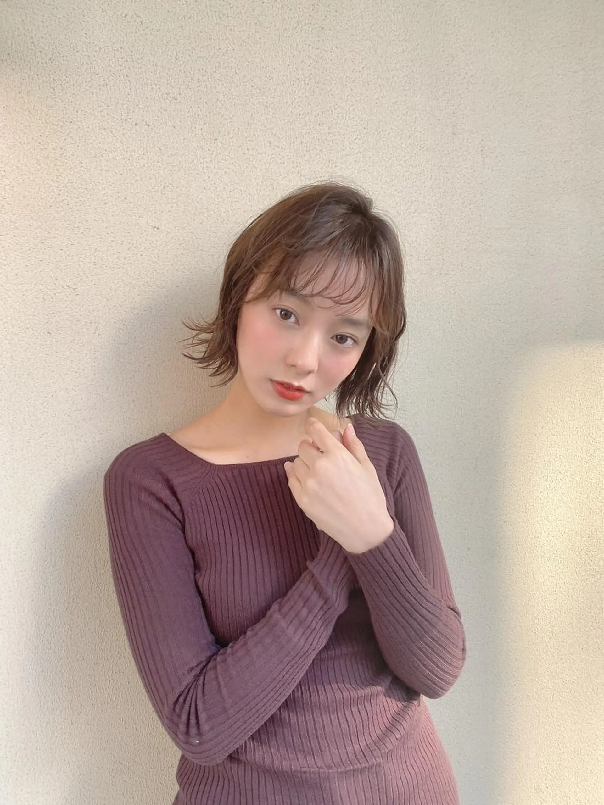 ショート レイヤー/韓国/ボブ 縮毛矯正/畠中ケントのヘアスタイル