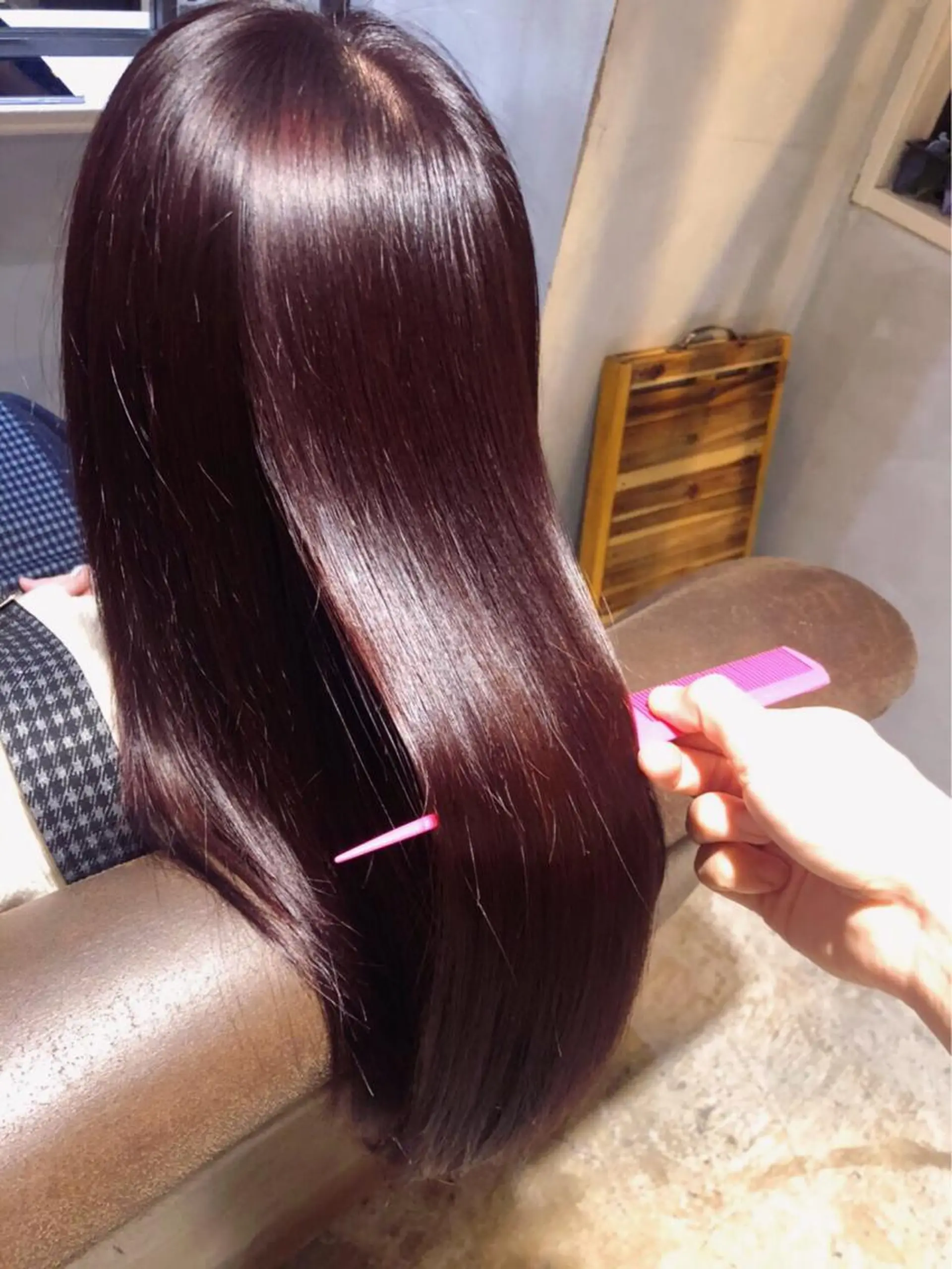 ロング カラー ヘアアレンジ 🤎艶髪×透明感🤎 【𝙔𝙐𝙕𝙐】のヘアスタイル