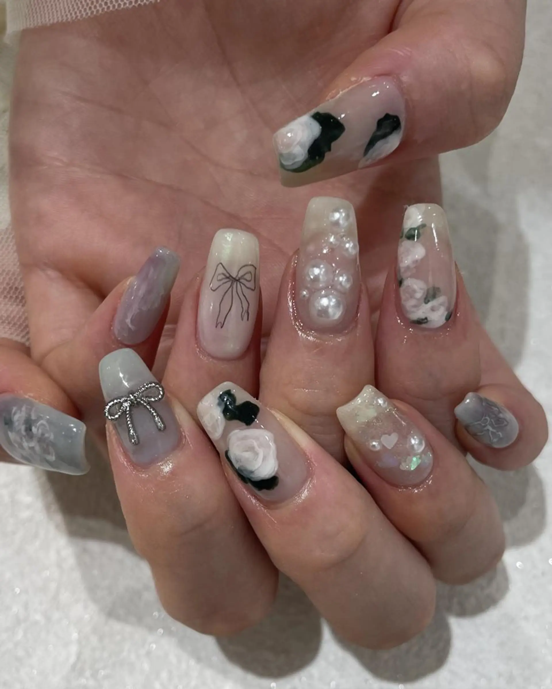 ショート ハンドネイル ネイルサロン Noëlのネイルデザイン