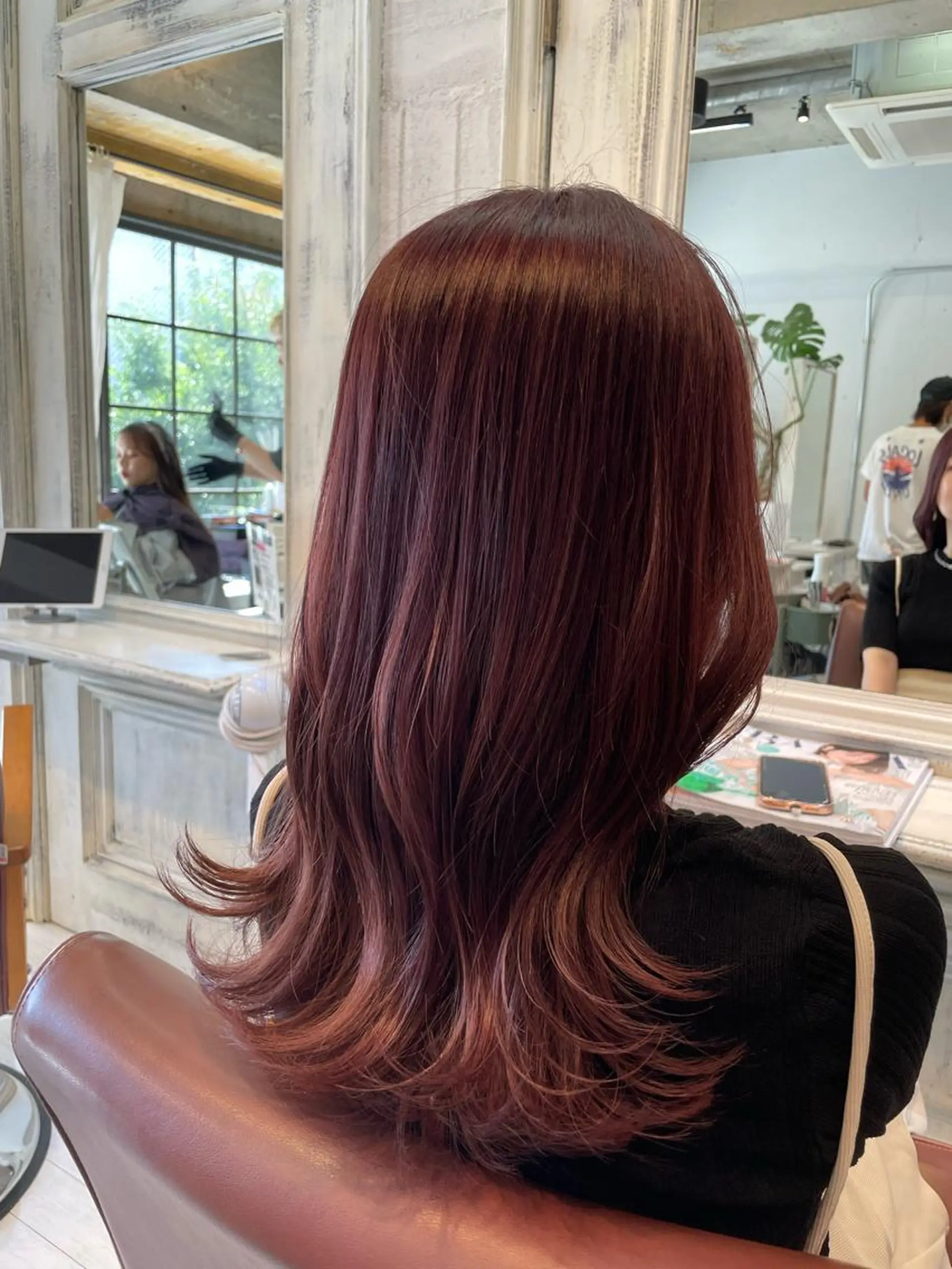 セミロング カラー カット ヘアカラー トリートメント F Beauty表参道所属・髪質改善/縮毛矯正/ レイヤーカット/ガブのヘアスタイル