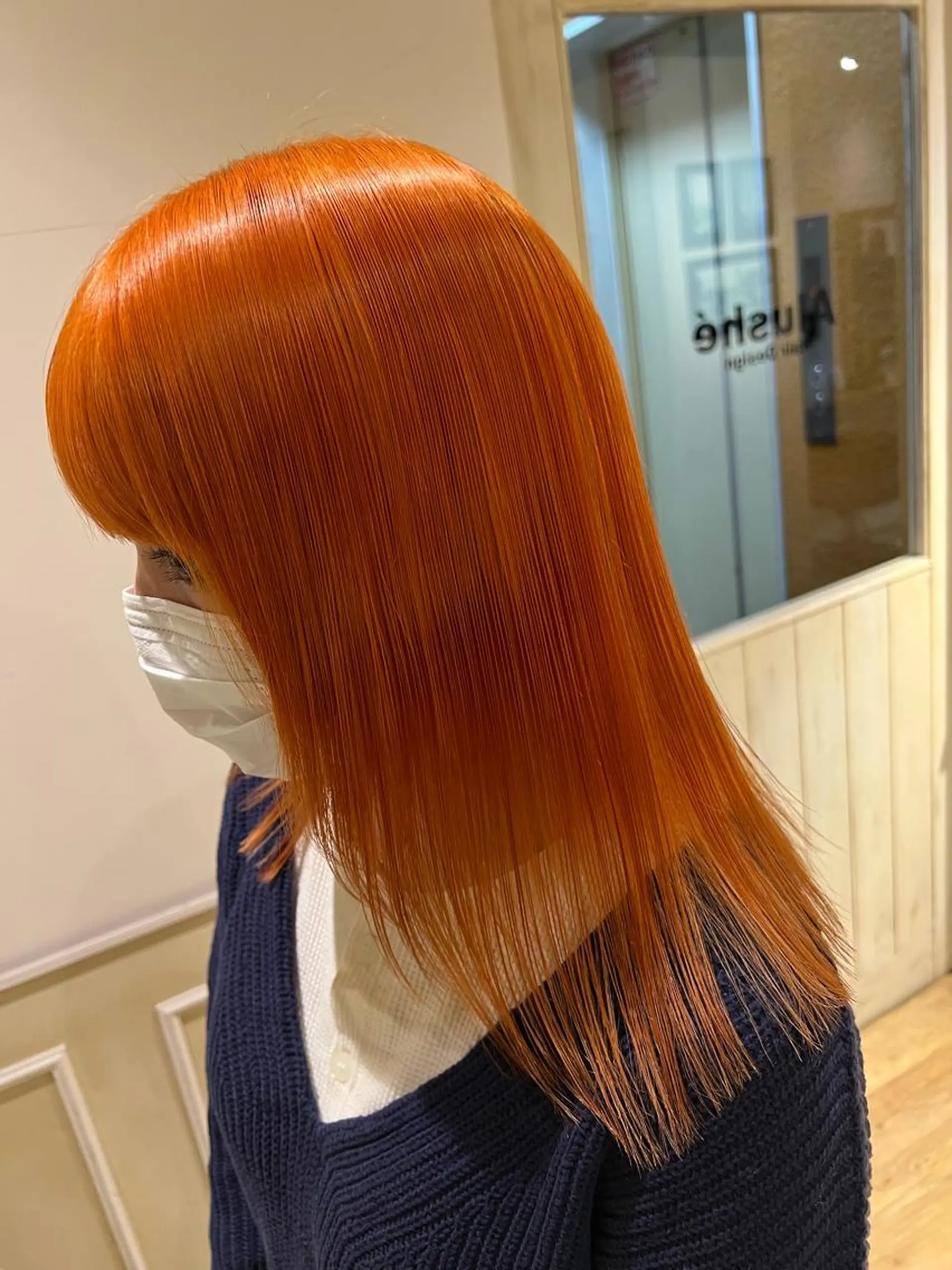 ミディアム カラー レイヤー×髪質改善 マネージャー安藤光司のヘアスタイル