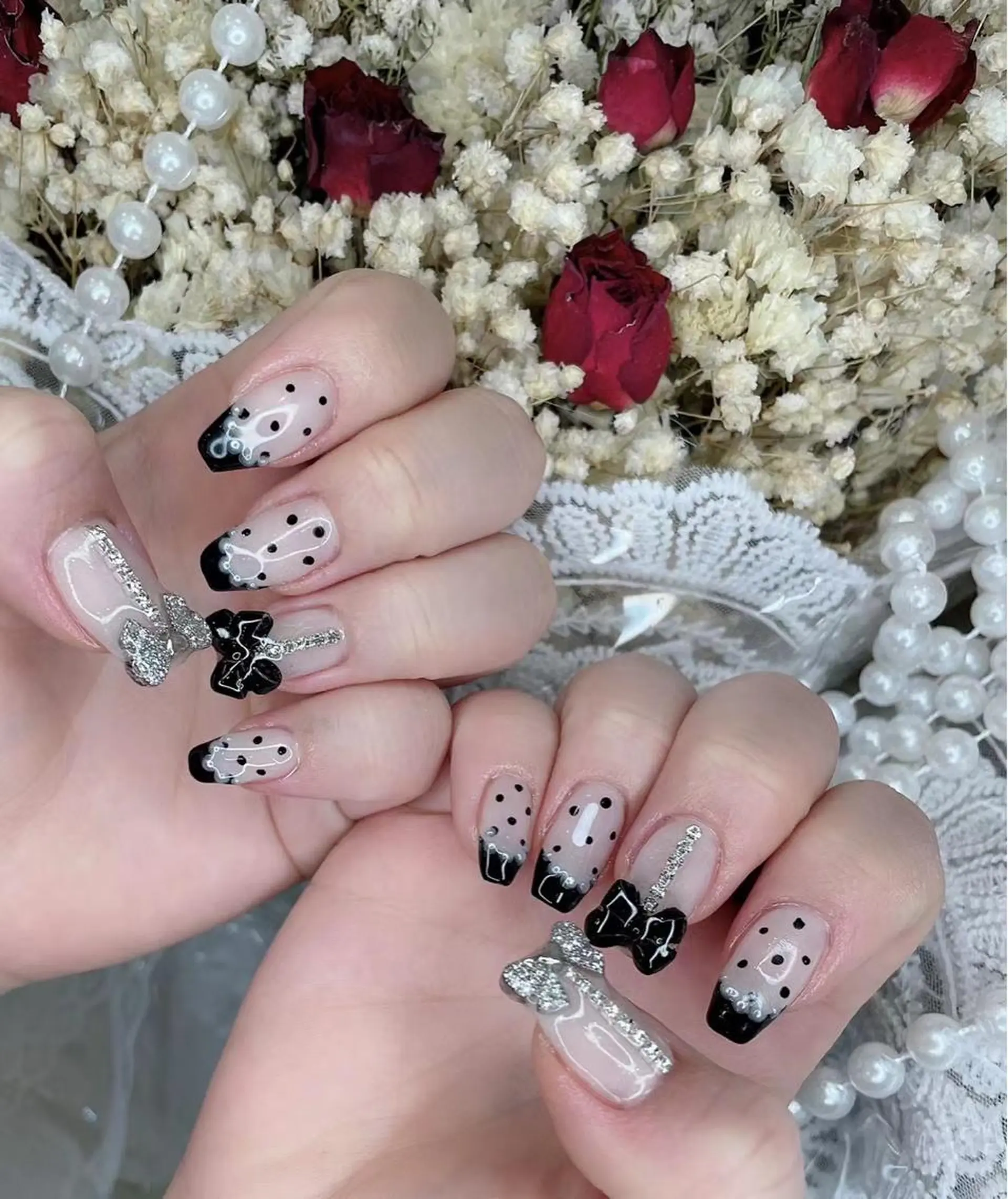 ネイル リボン Babarla nailのネイルデザイン