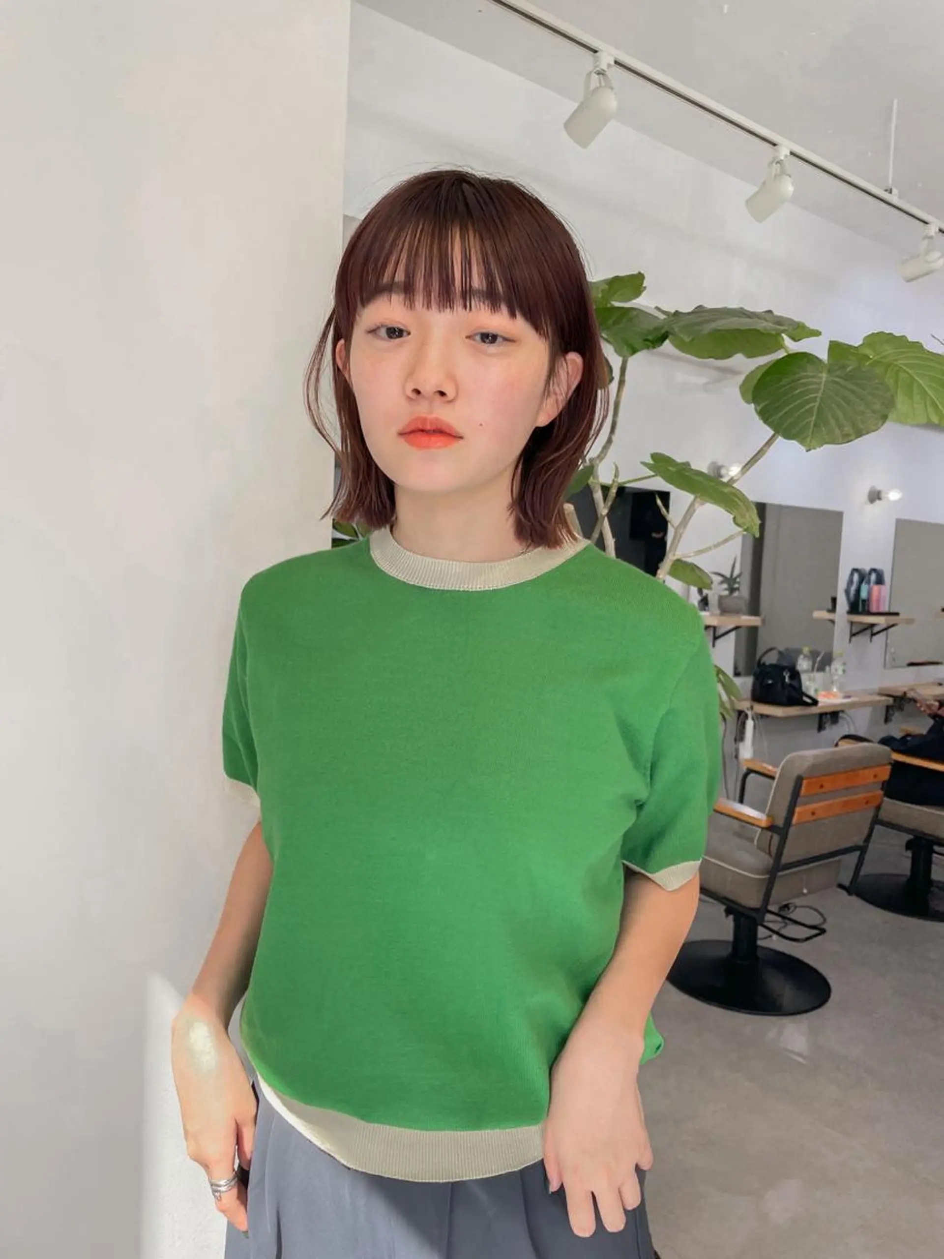 ショート カラー ショート　ボブ メンズ　パーマのヘアスタイル