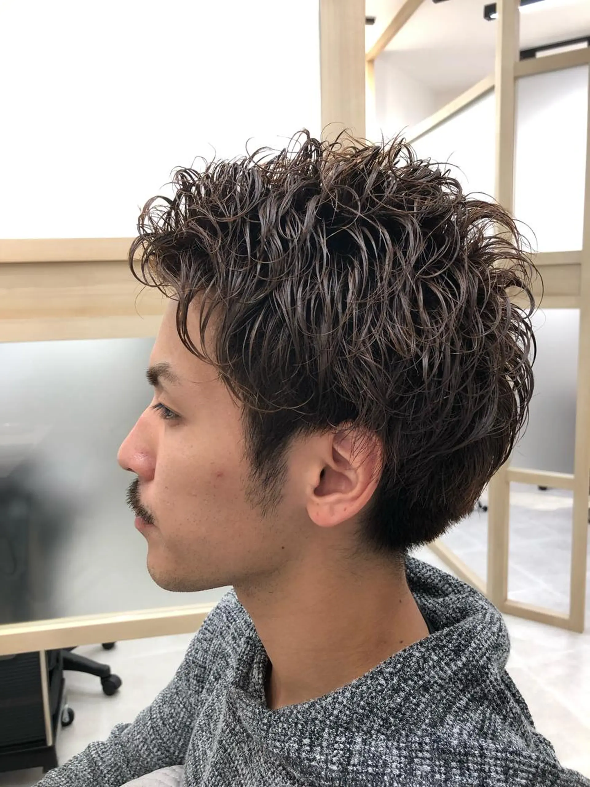 ショート カラー パーマ メンズ 天野 涼のヘアスタイル