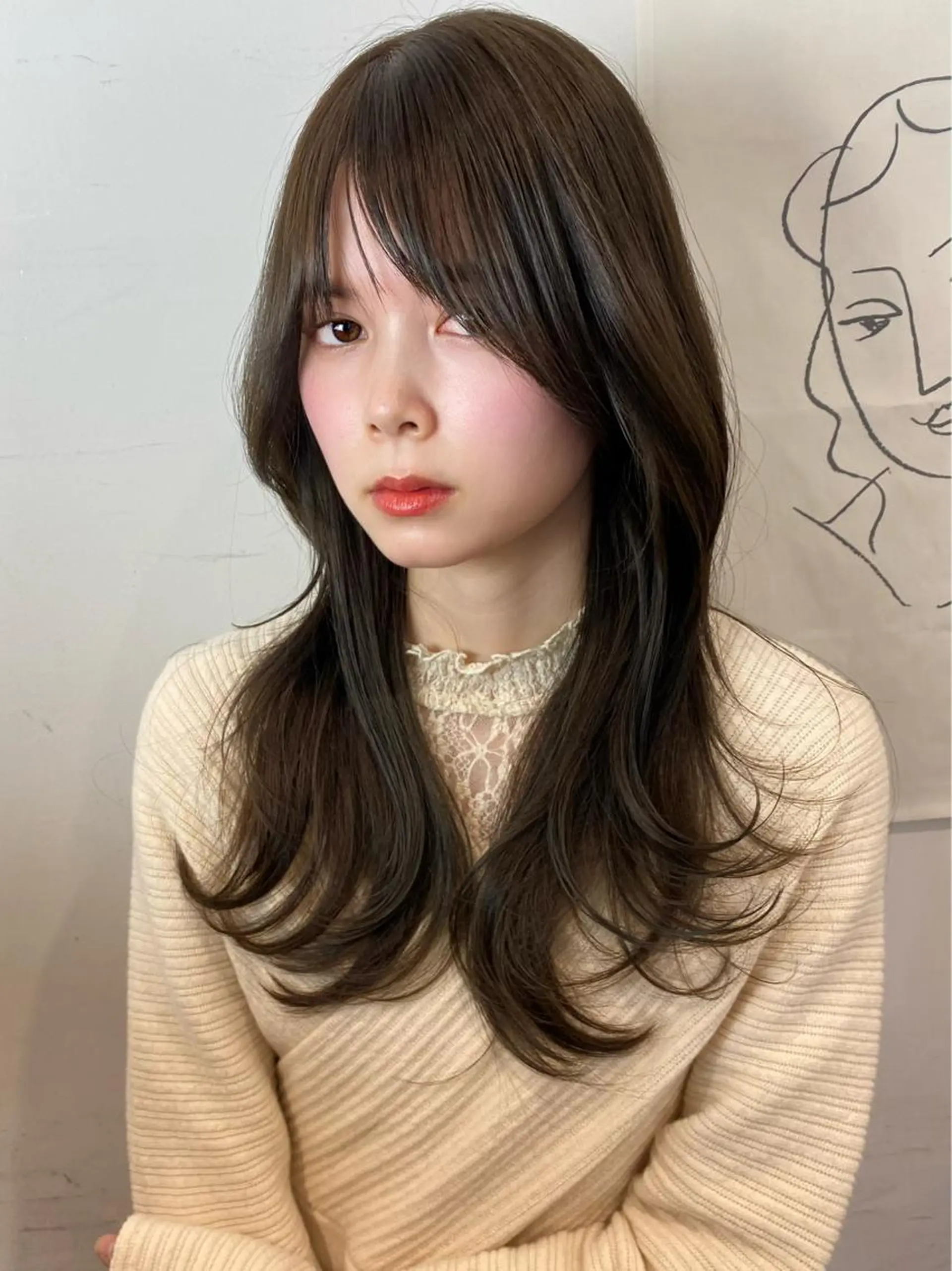 セミロング 隅野 恭生のヘアスタイル