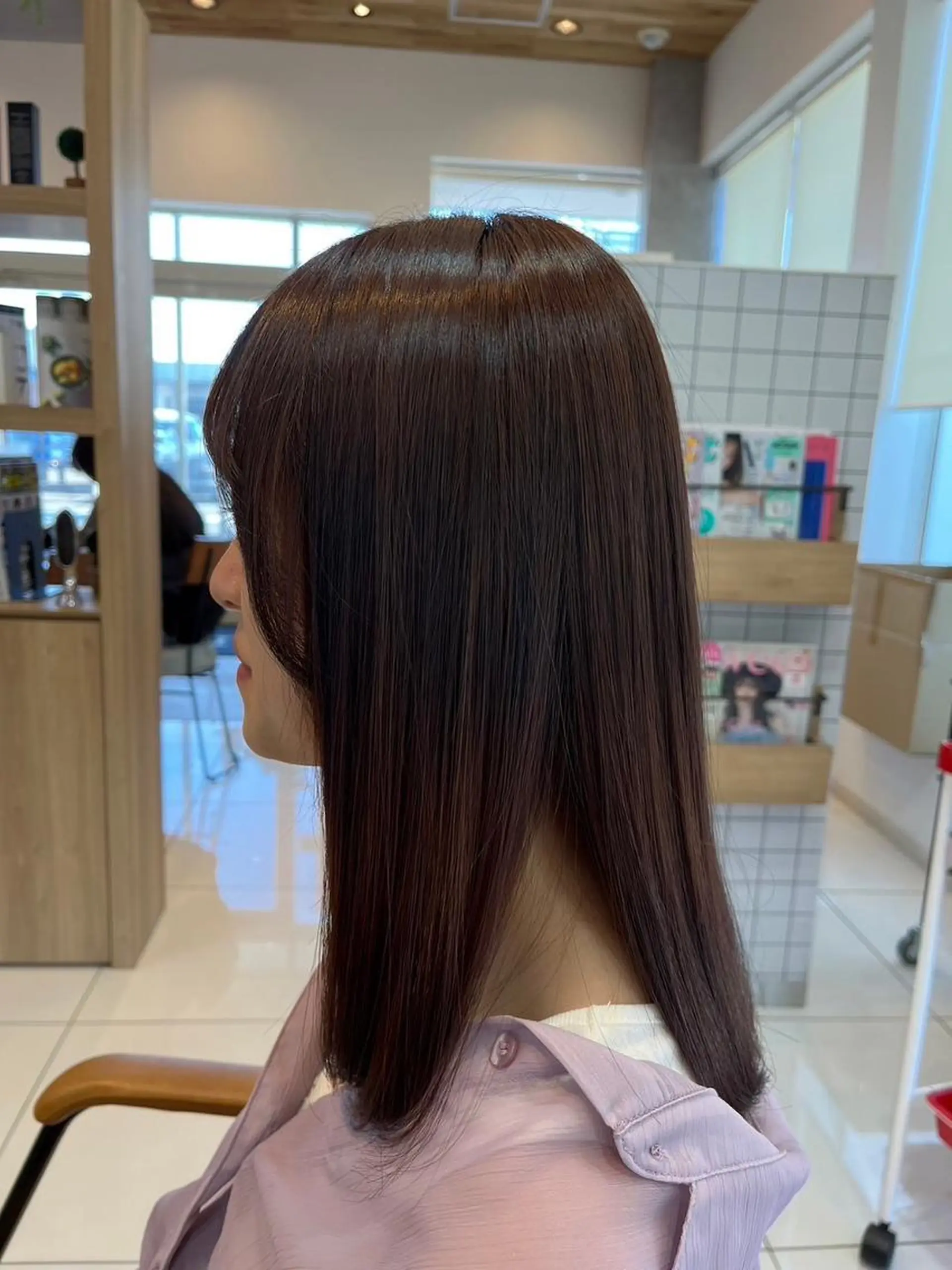 セミロング ルクール柏崎店　亀山 由樹のヘアスタイル