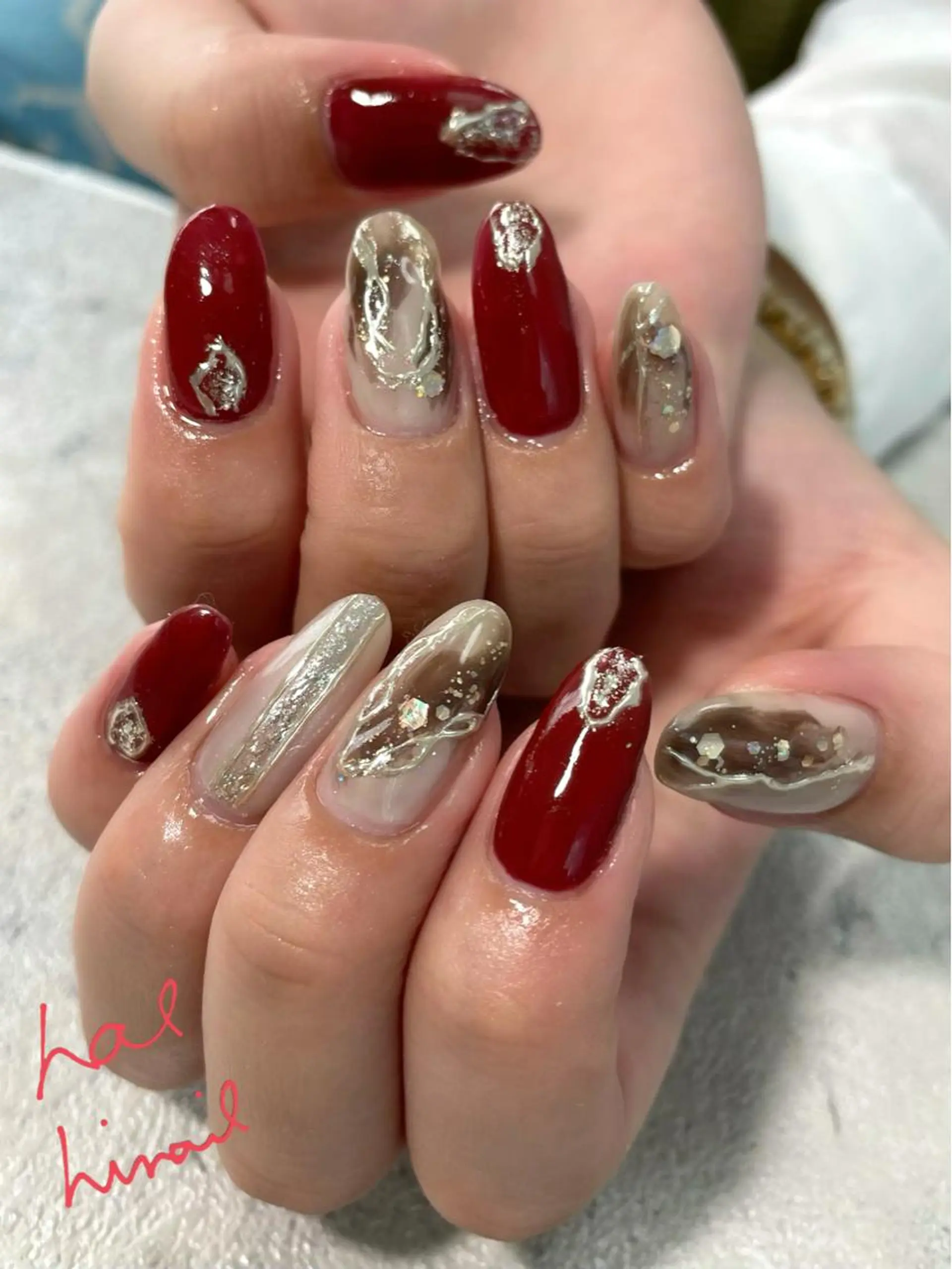 ネイル ニュアンスネイル はるひな ねいるのネイルデザイン