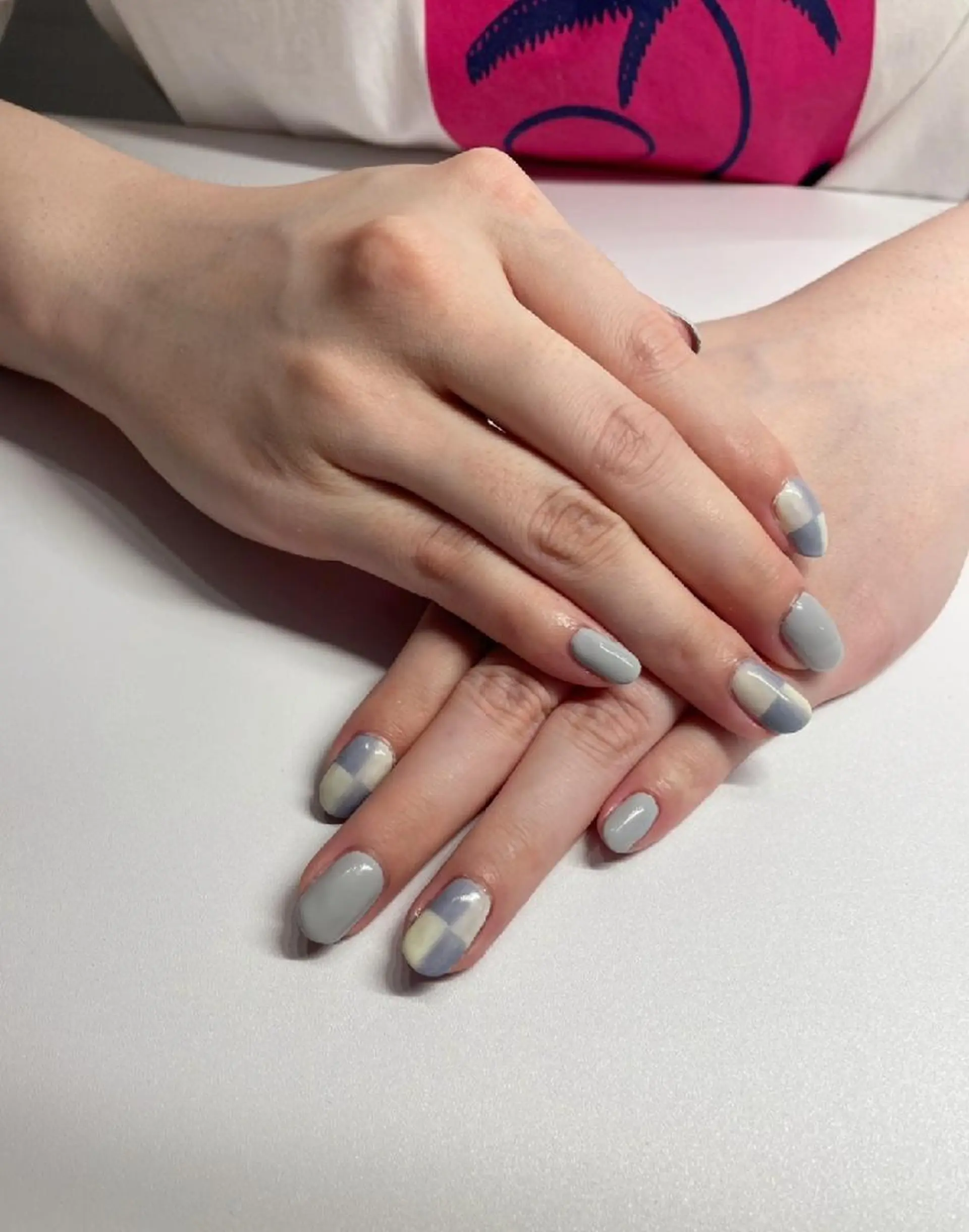 ネイル ブルー フレンチネイル オンブレフレンチ Lakalani ネイルボディHaruのエステ・リラクイメージ