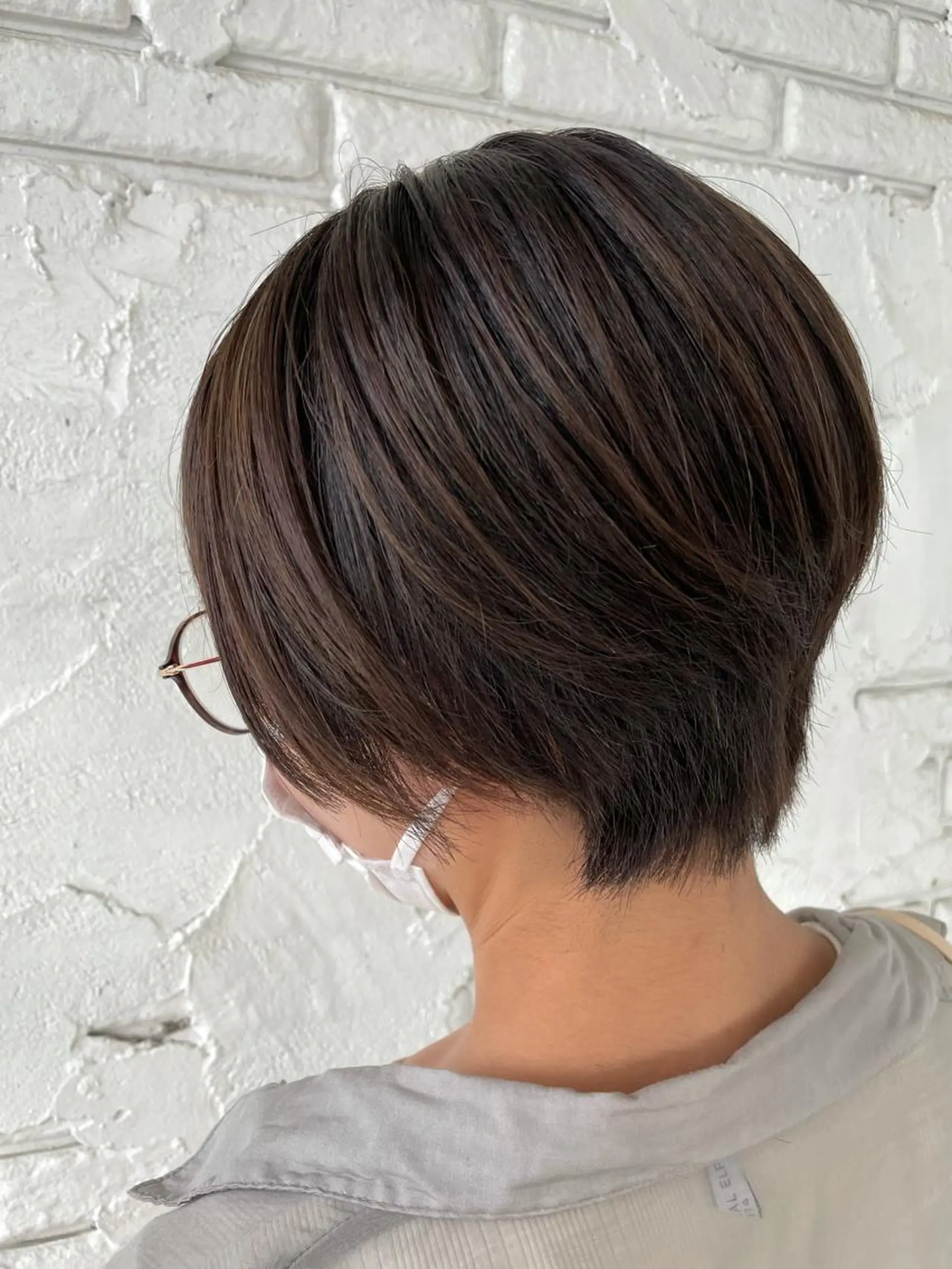 ショート カラー ハンサムショート ショートヘア カット ヘアカラー トリートメント 【髪質改善】 夏目結以のヘアスタイル