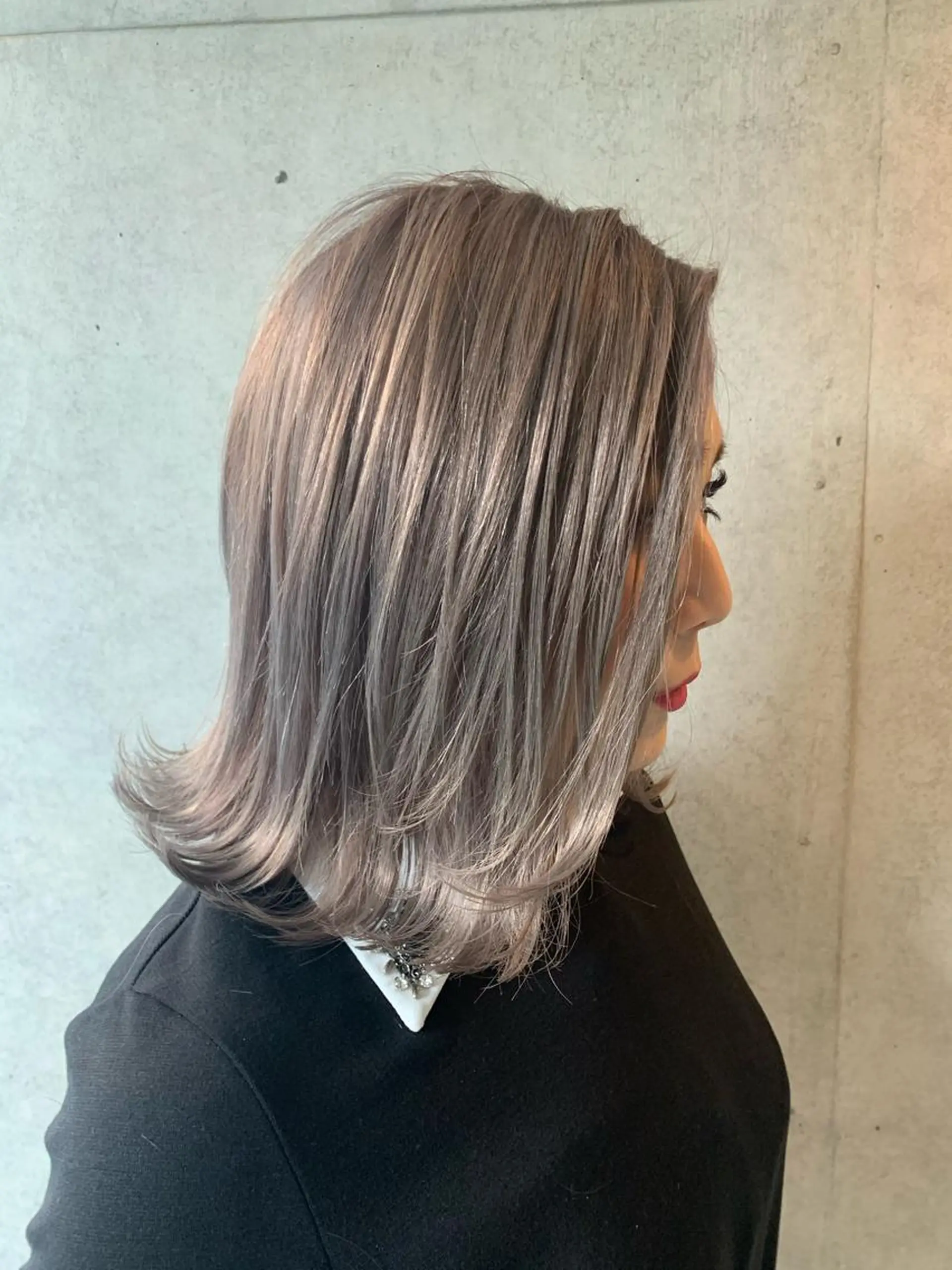 ミディアム 市村 正義のヘアスタイル