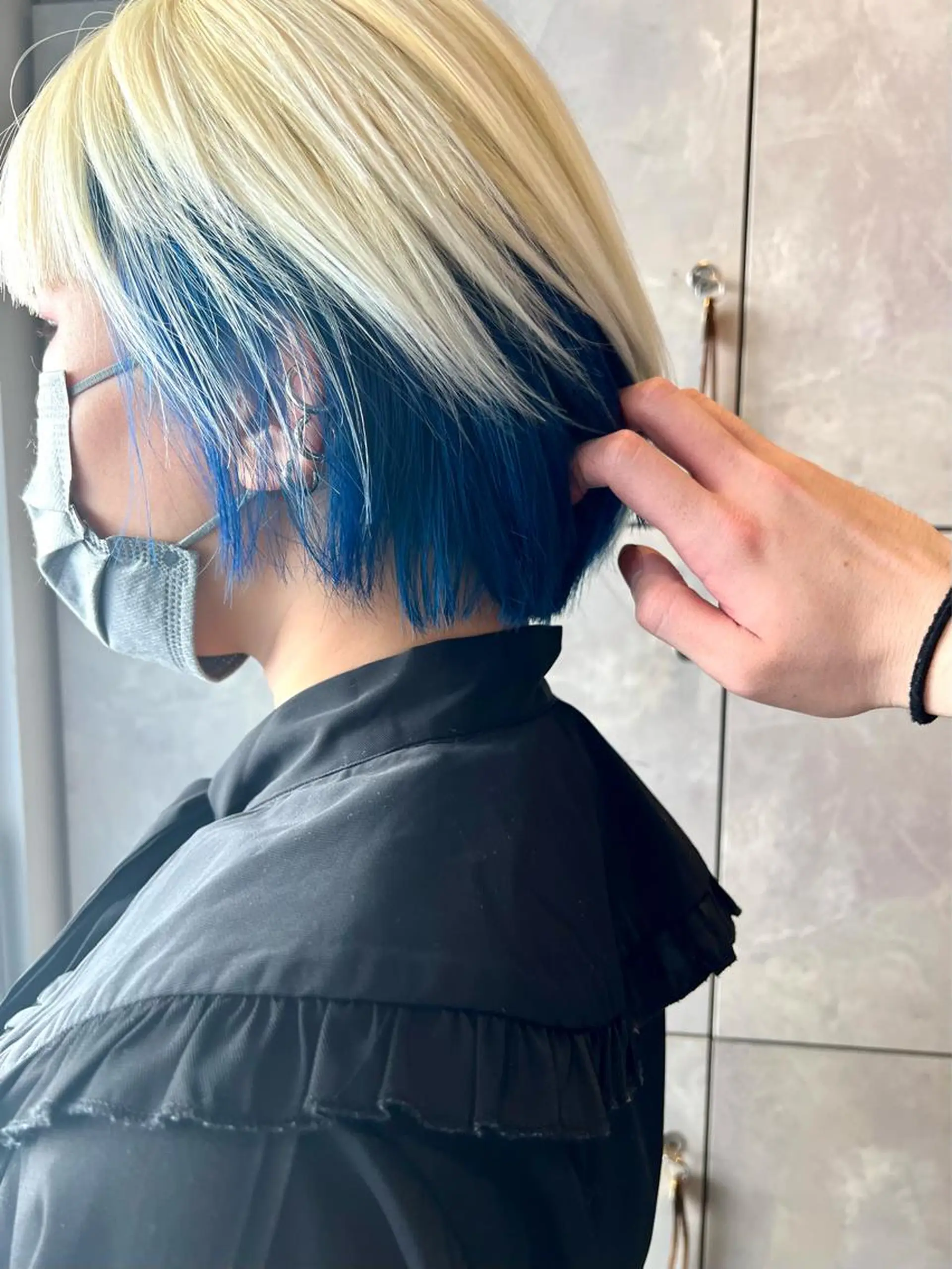 ミディアム カラー ヘアアレンジ ヘアカラー トリートメント ヘッドスパ ヘアセット 🌈インナーカラー ‘ショウマ’🌈のヘアスタイル