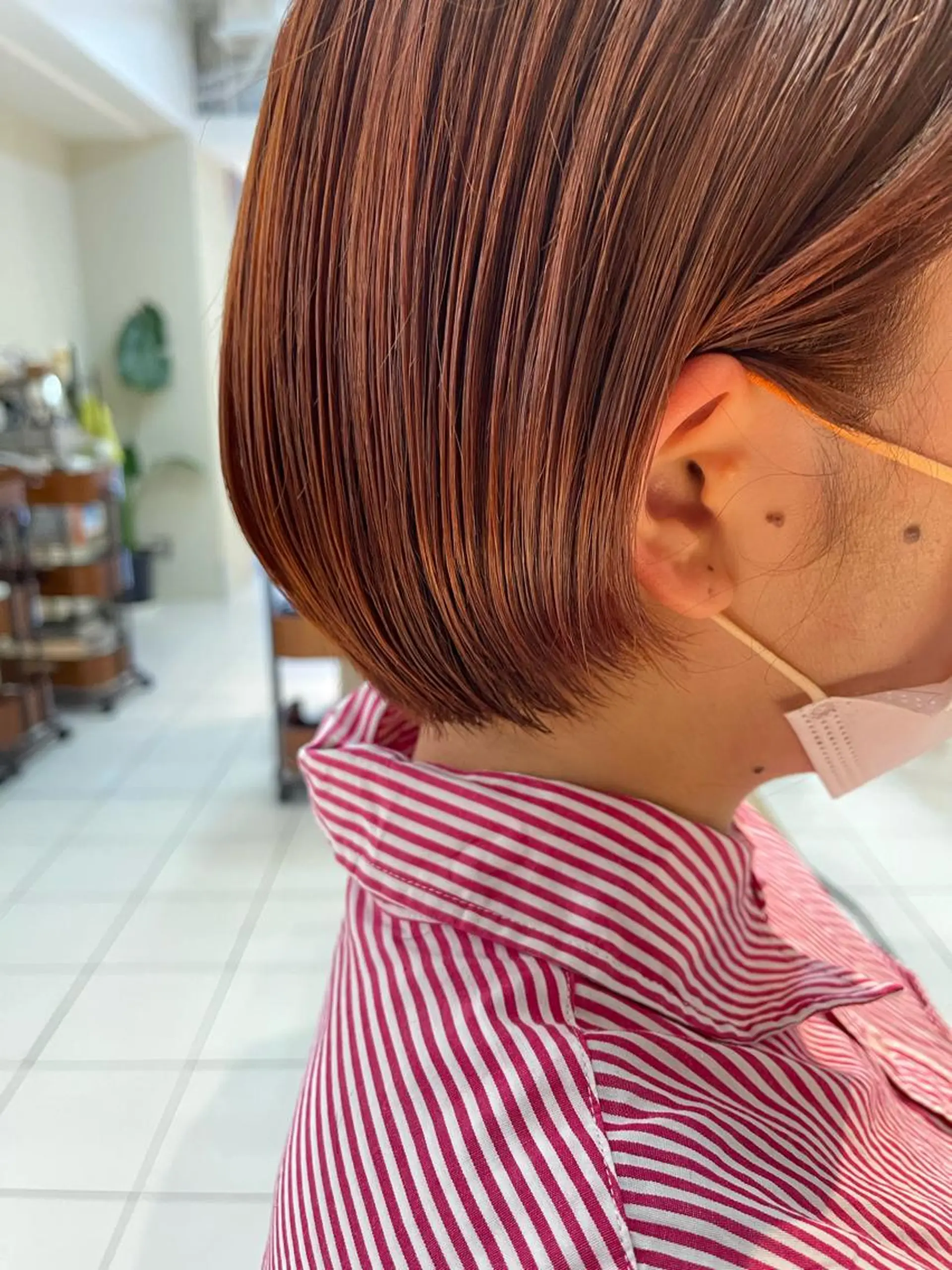 ショート カラー ショートボブ オレンジ ボブ ショートヘア カット ヘアカラー アニメオタク美容師/ miharuのヘアスタイル