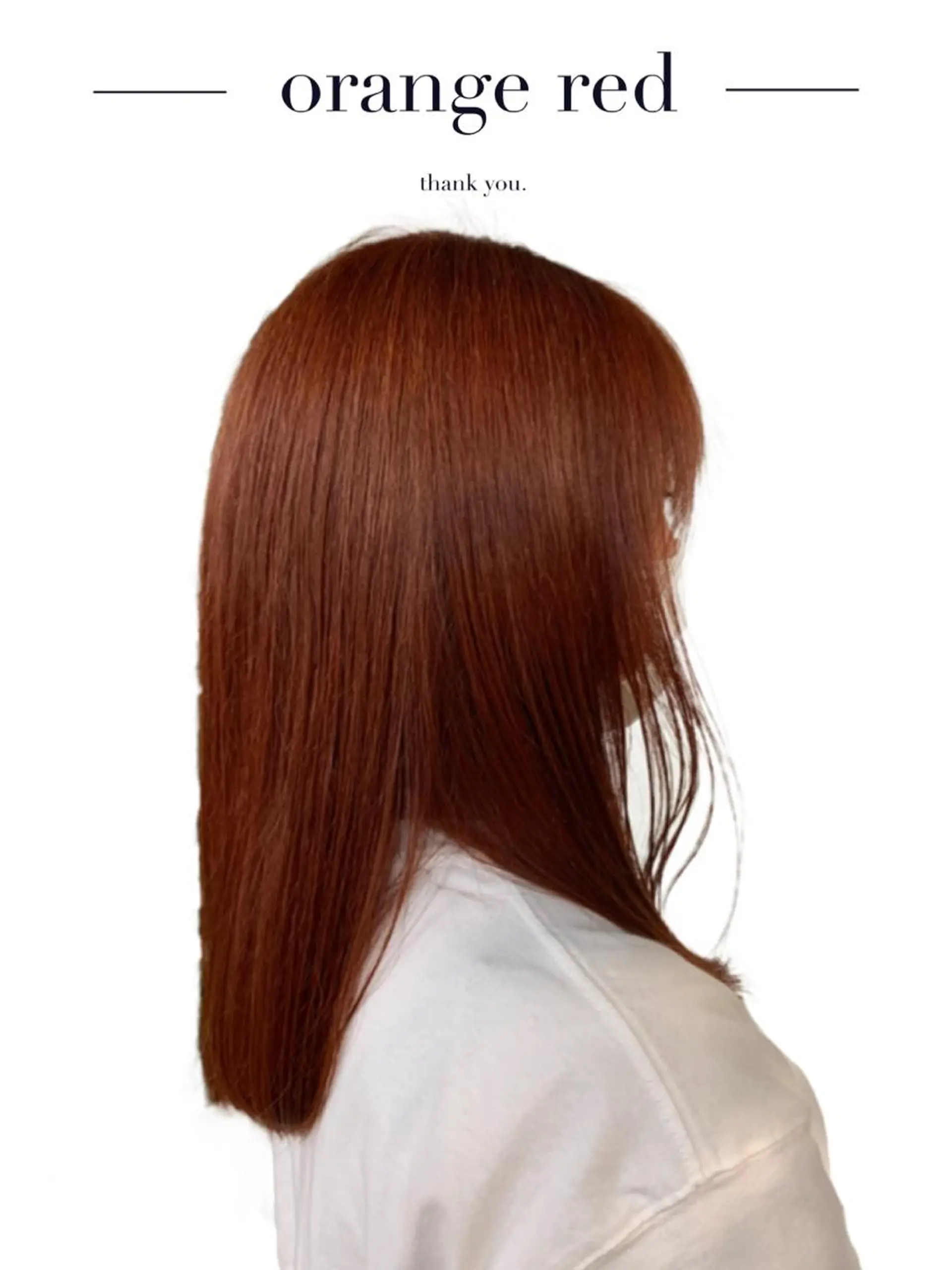 セミロング カラー オレンジ ヘアカラー 🫧 みゆ🫧のその他イメージ