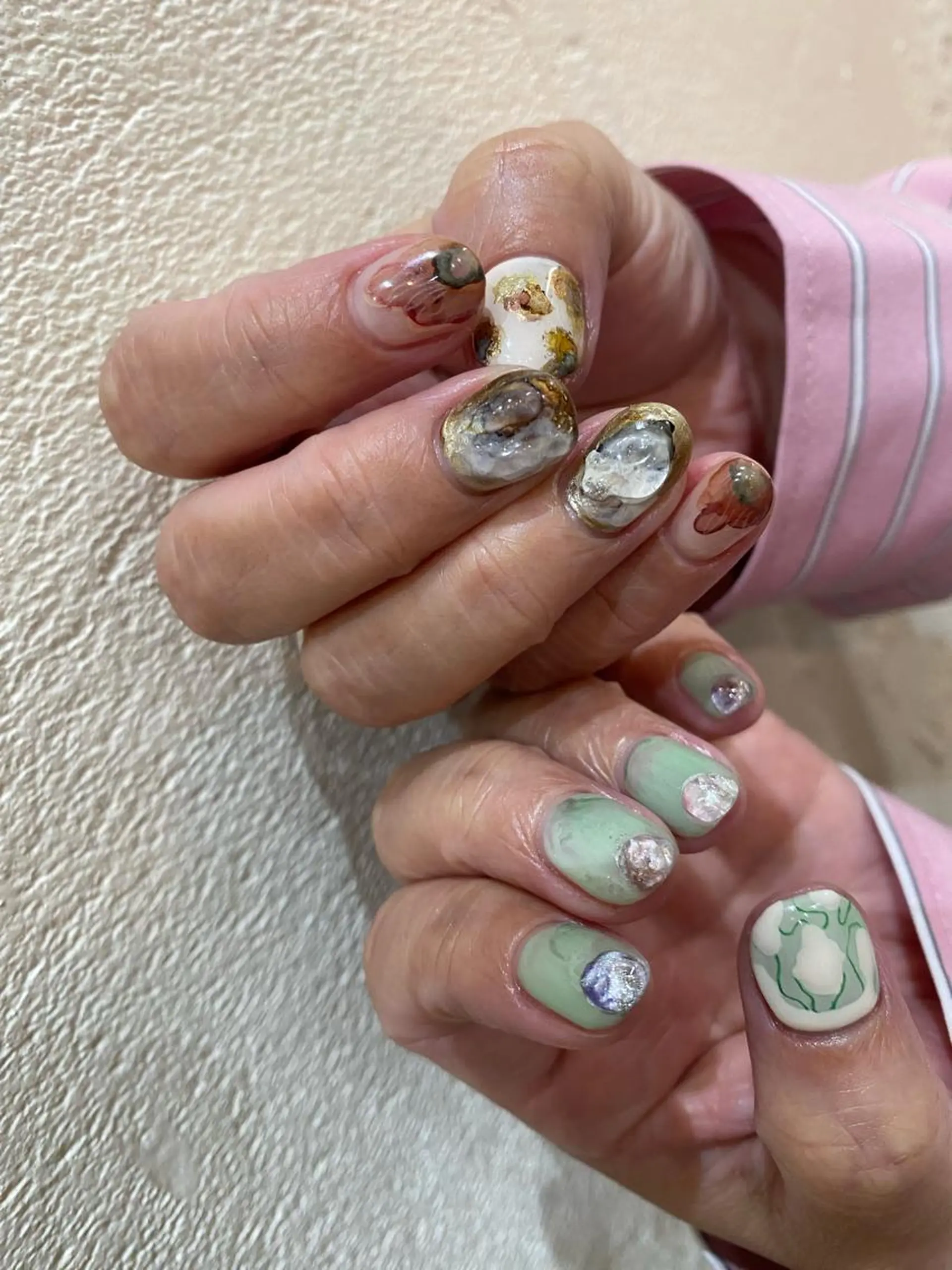 ネイル 持ち込み ハンドネイル nable.所属・栗林 実莉のネイルデザイン