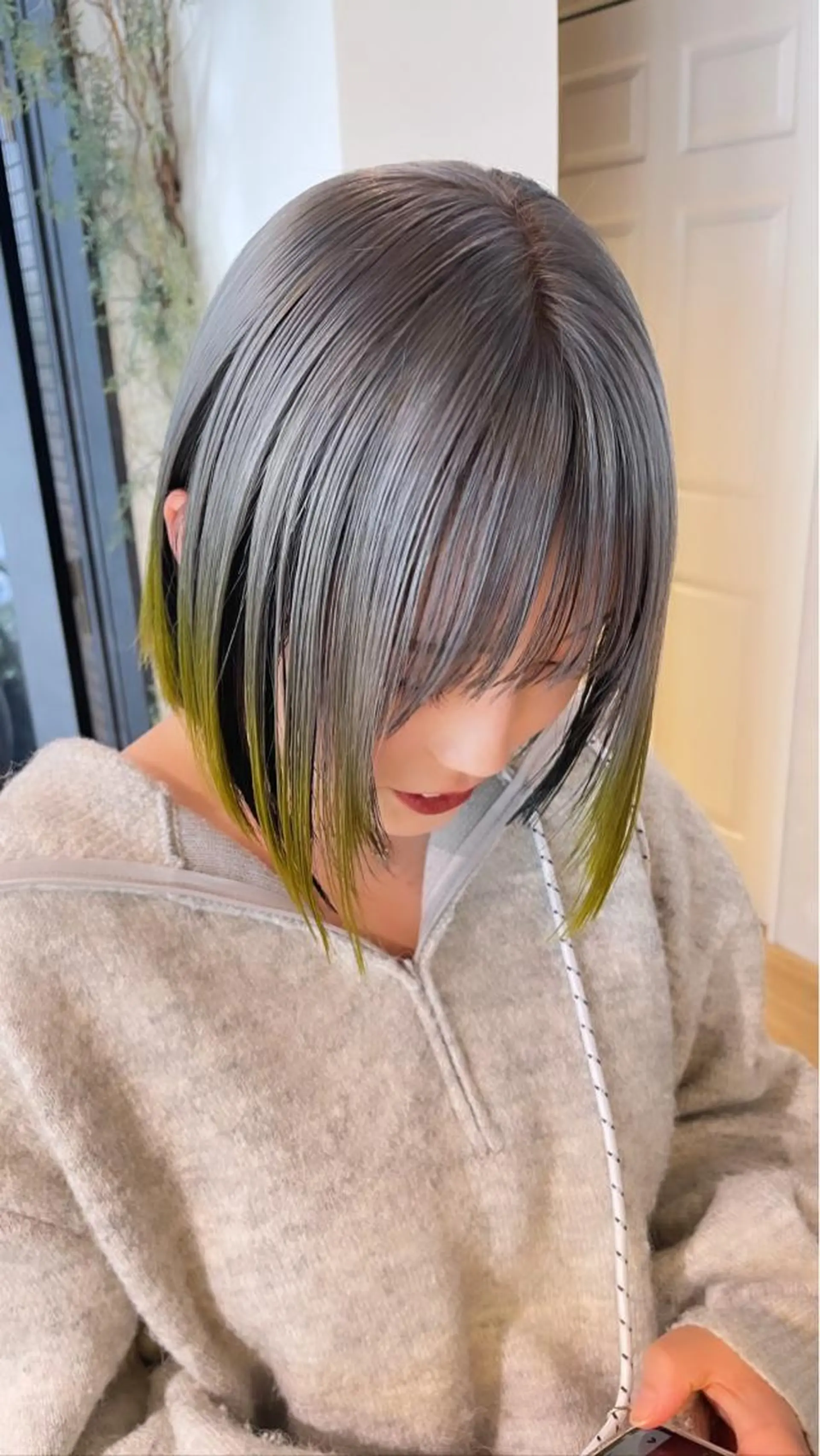カラー 永田 優希のヘアスタイル