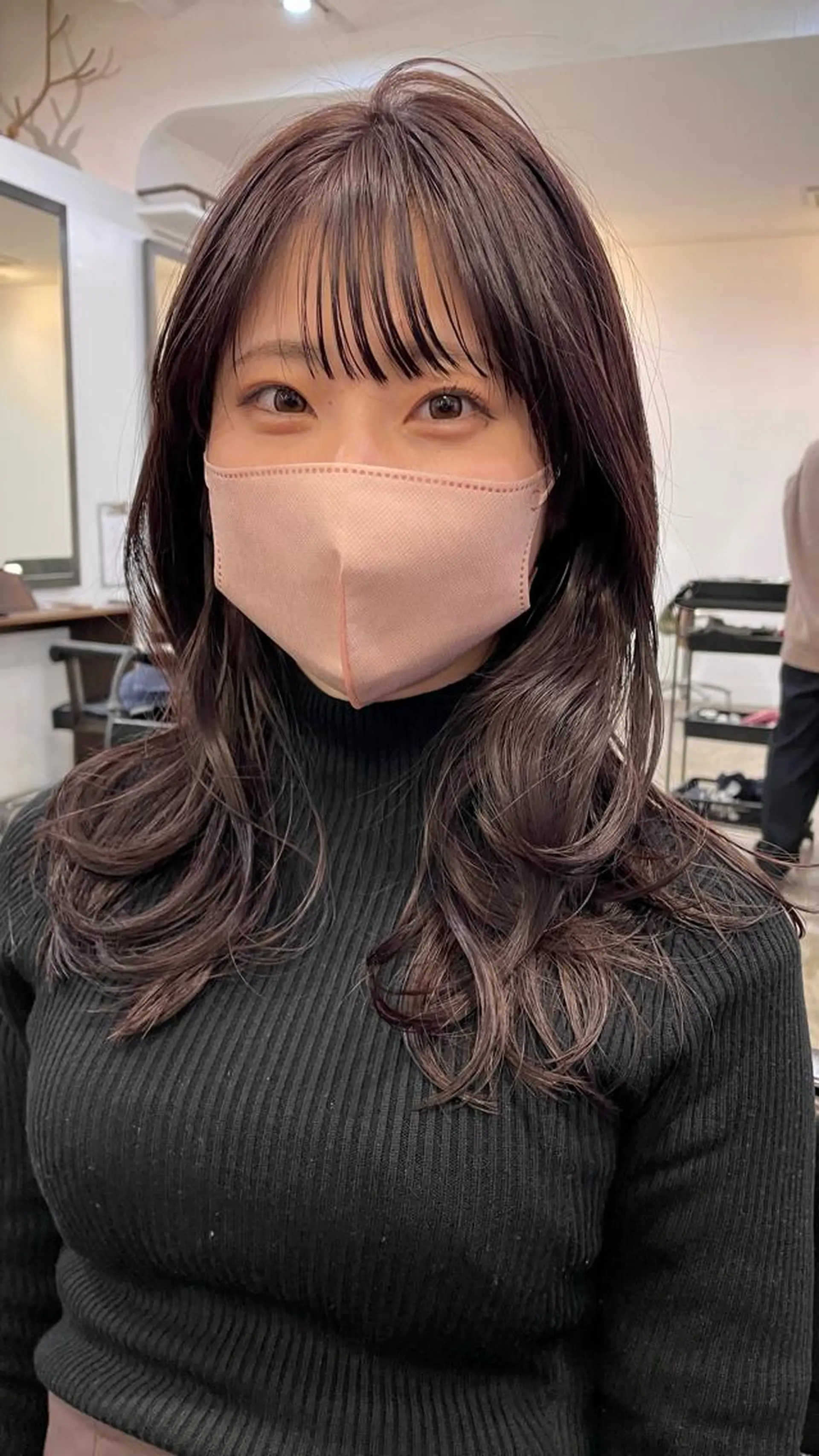 セミロング カットモデル募集 長谷川のヘアスタイル