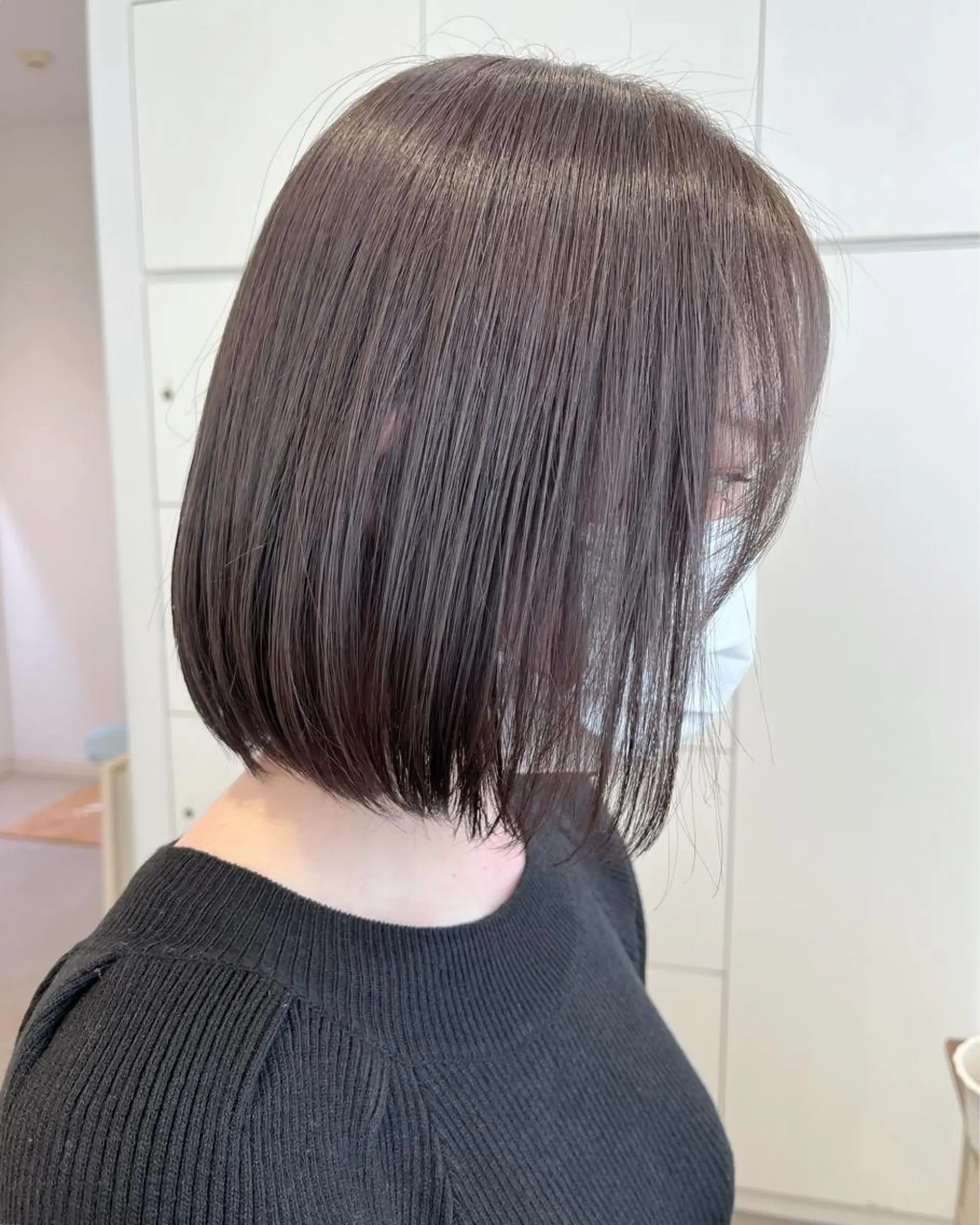 ミディアム カラー ベージュカラー カット ヘアカラー トリートメント サソウ ユリエ🥥のヘアスタイル
