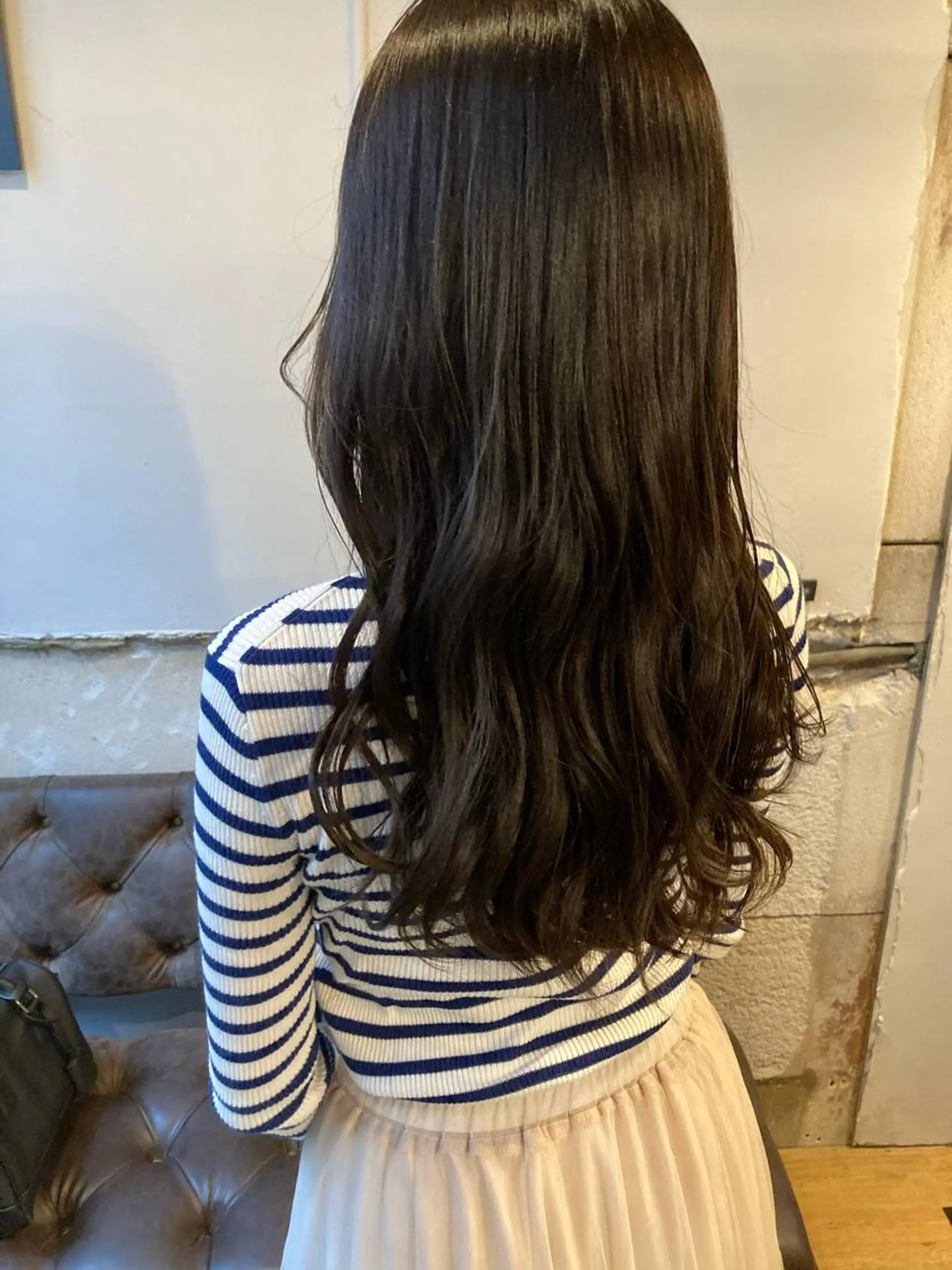 ロング ヘアカラー トリートメント ✨色持ちの良い艶 カラー✨蟹江真世のヘアスタイル