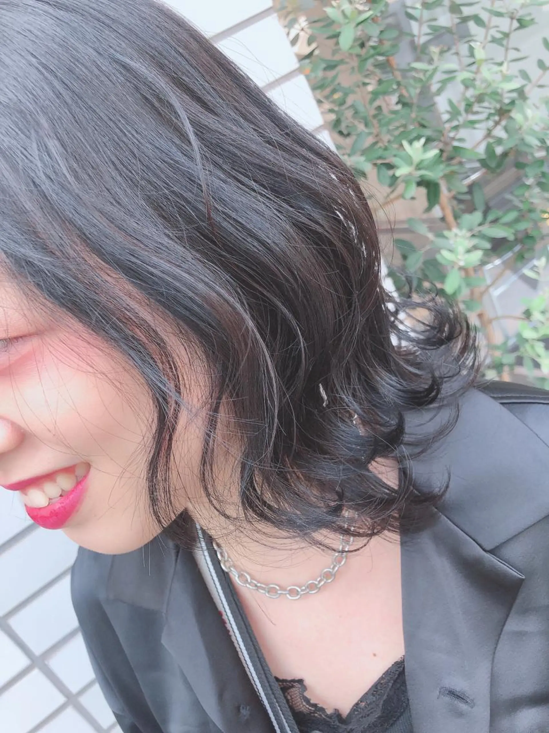 ミディアム カラー ムトウセイマ/ 縮毛矯正/ブリーチのヘアスタイル