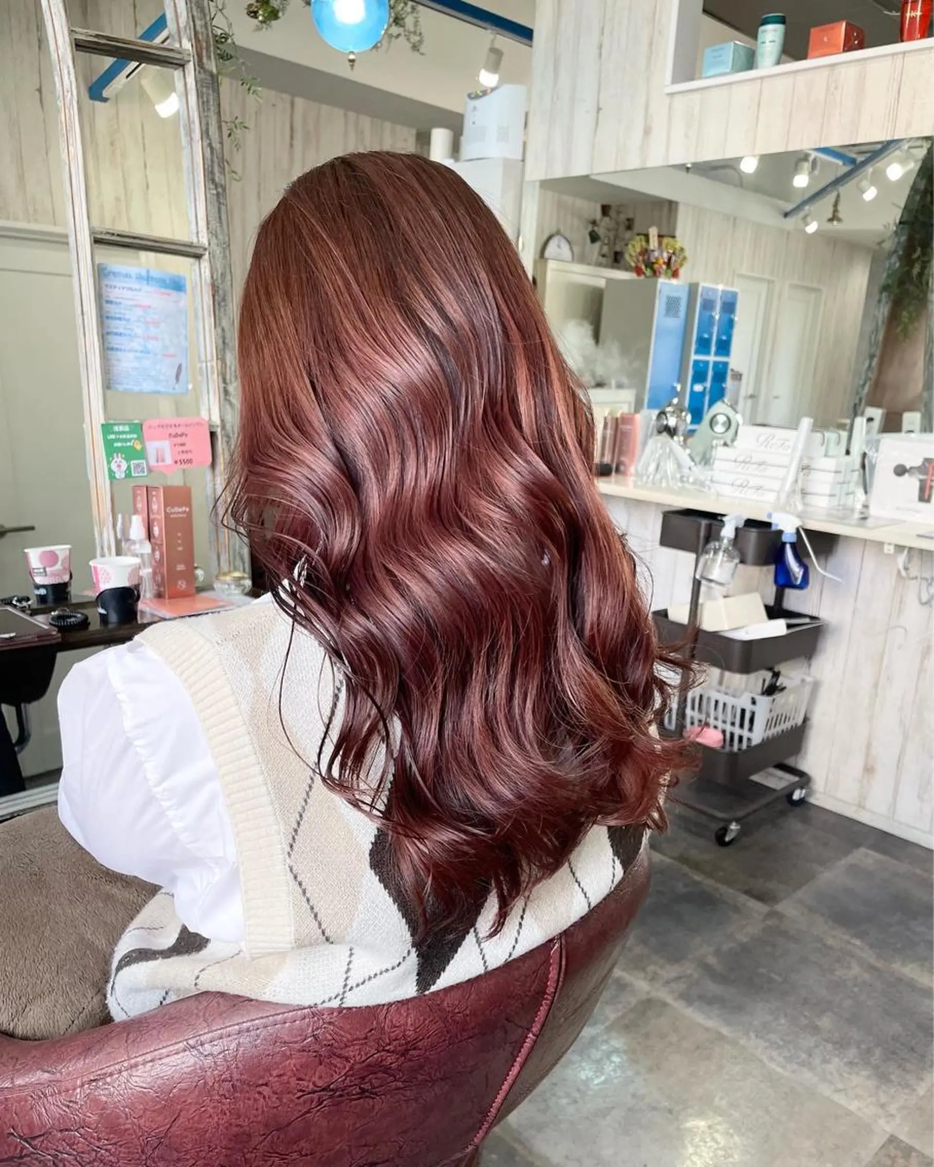 ロング カラー カット ヘアカラー 韓国ヘア/レイヤー/ ツヤカラー/ Aiのヘアスタイル