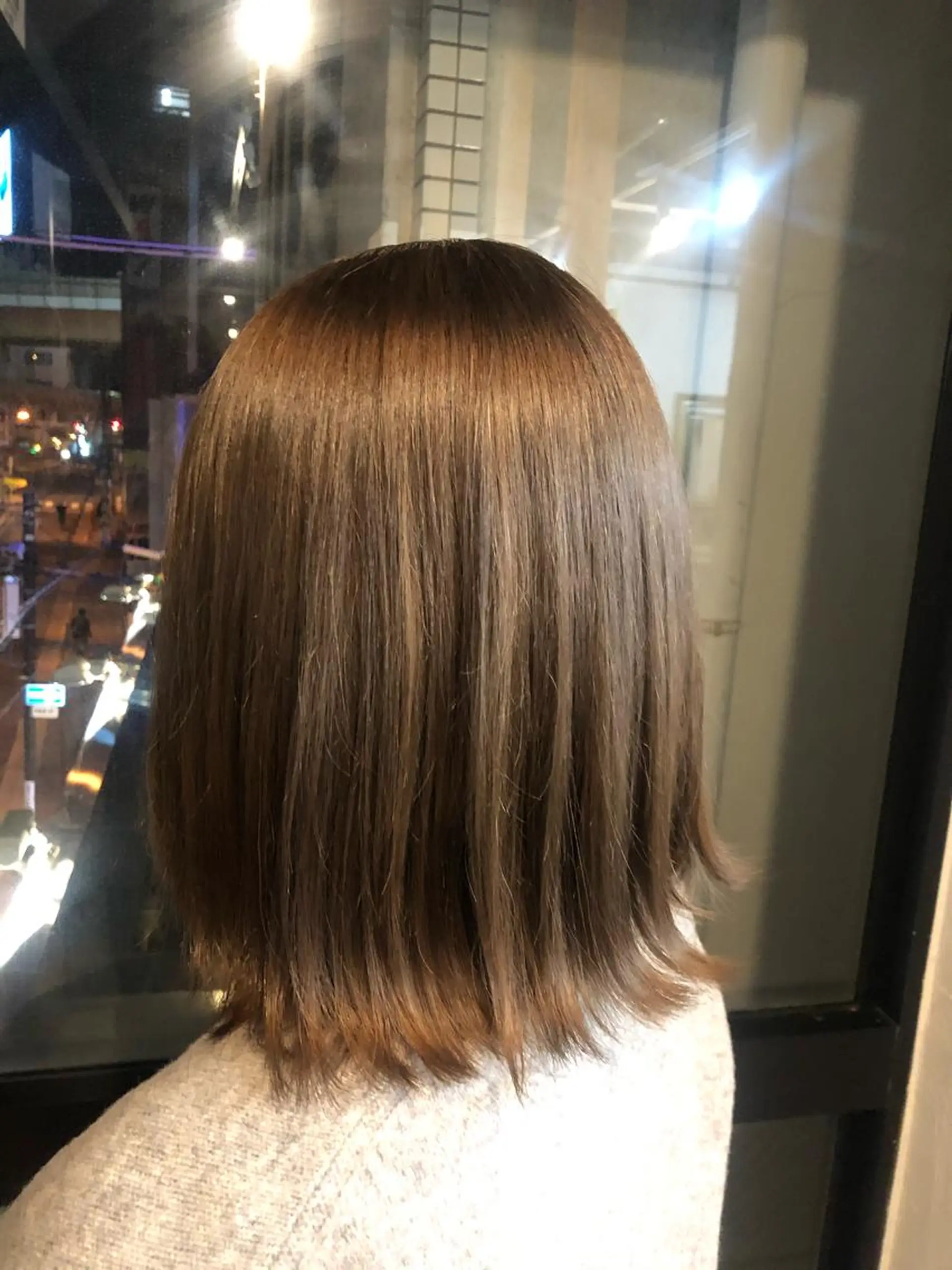 ミディアム カラー 髪質改善&ブリーチ 伊勢 祐一郎のヘアスタイル