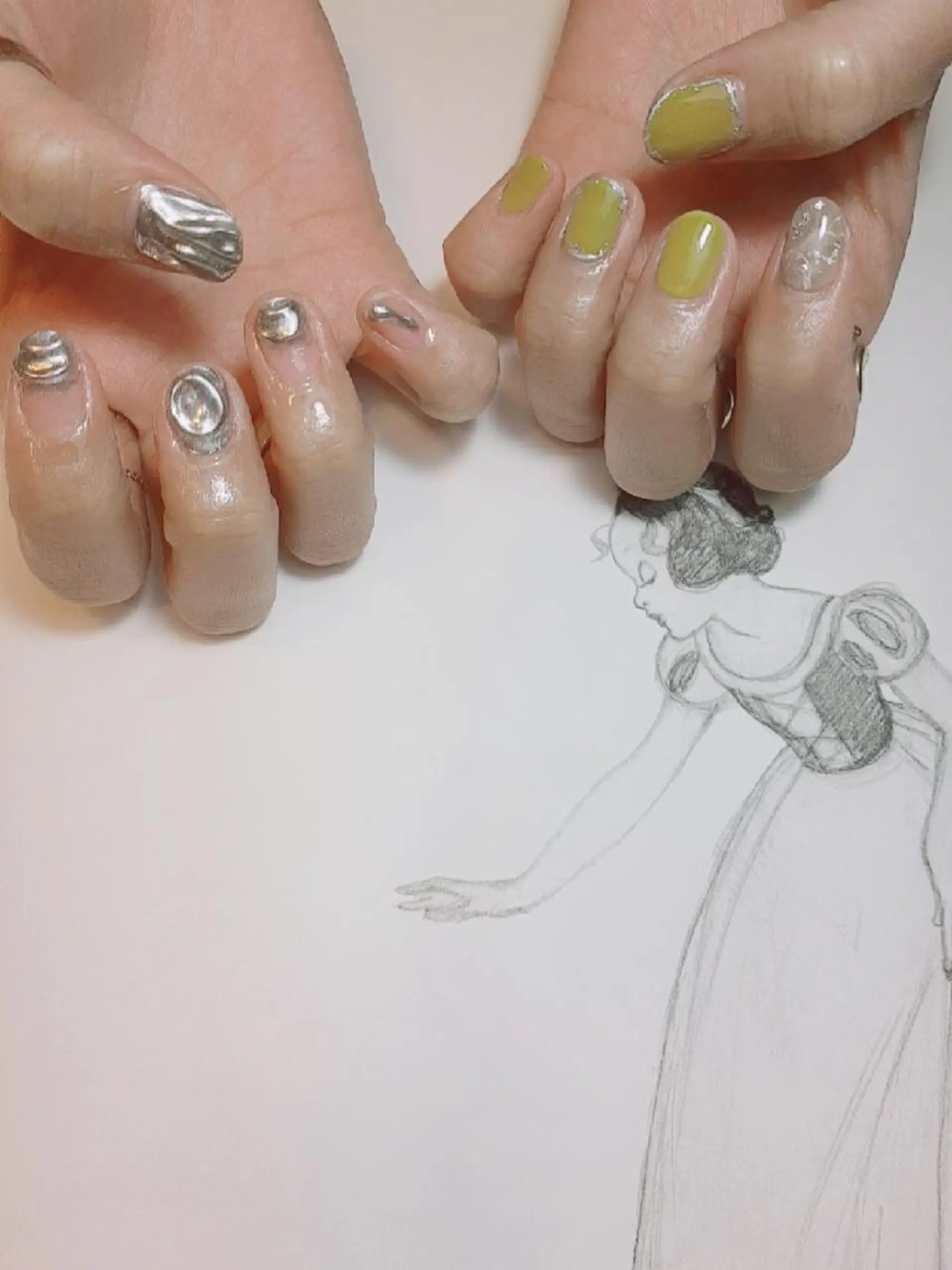 ネイル ミラーネイル owlnail /持込みデザイン専門のネイルデザイン