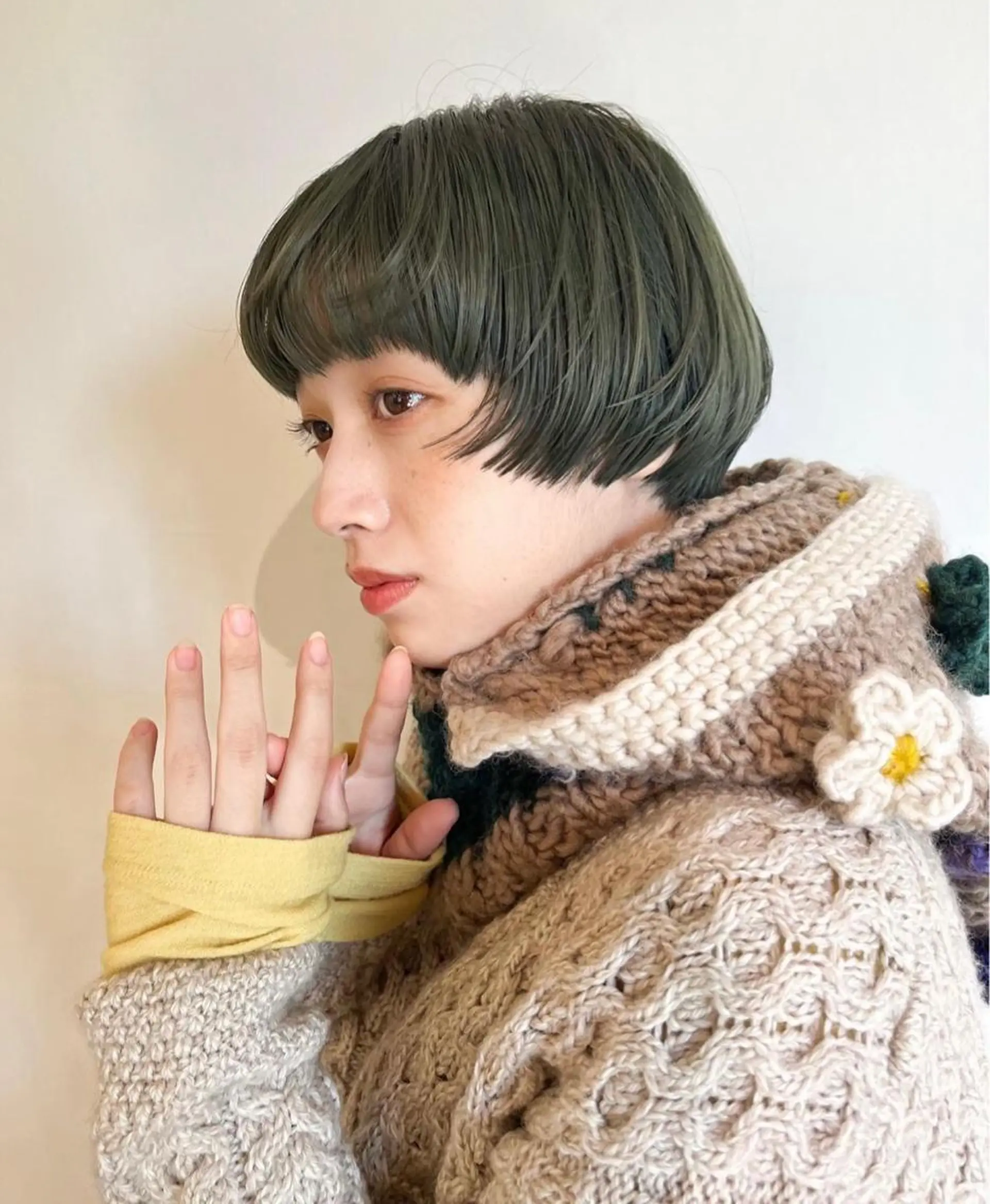 ショート ブリーチカラー🎀 韓国風/寺門美優のヘアスタイル