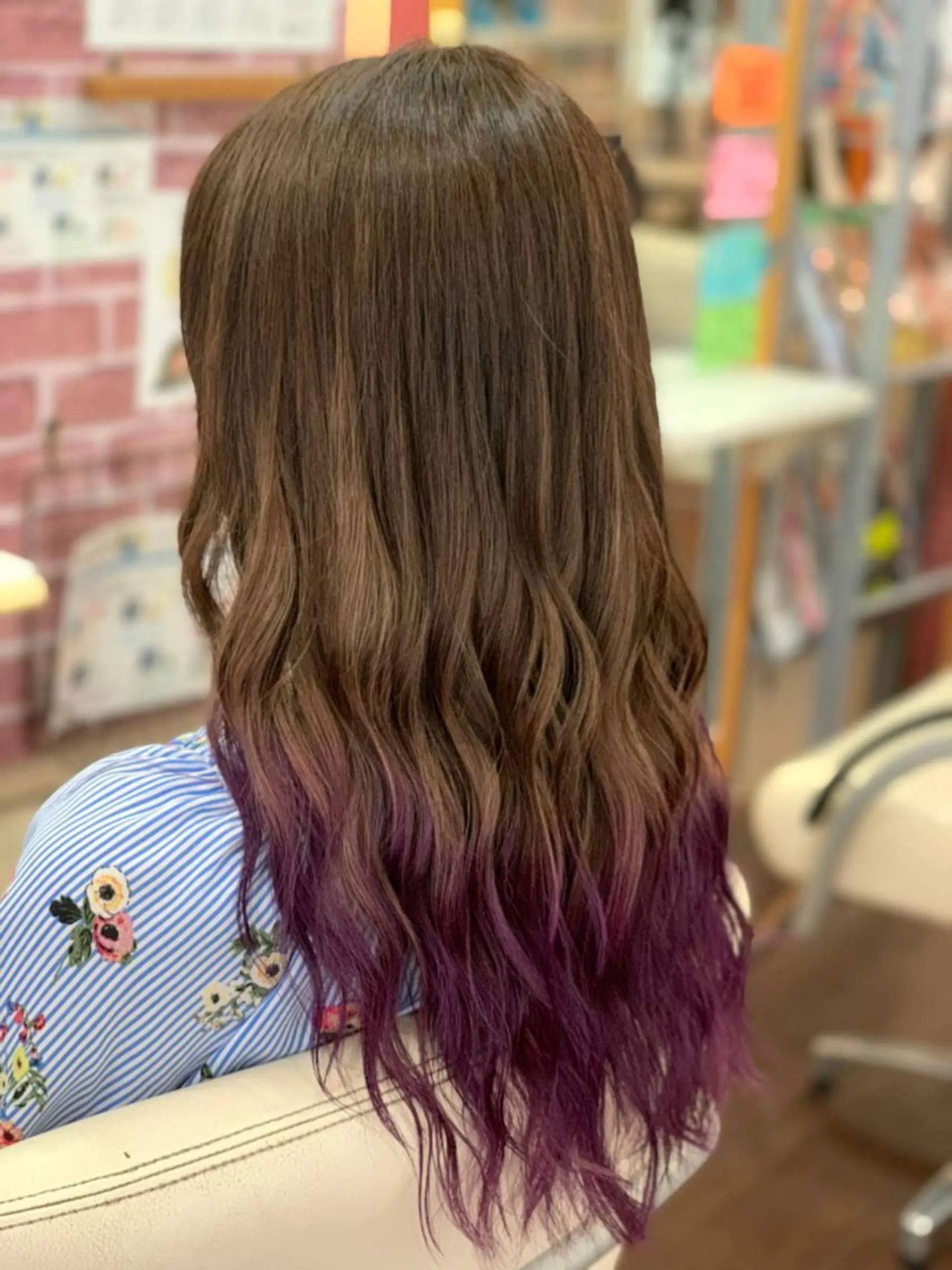 ロング ヘアカラー たけい ゆうきのヘアスタイル