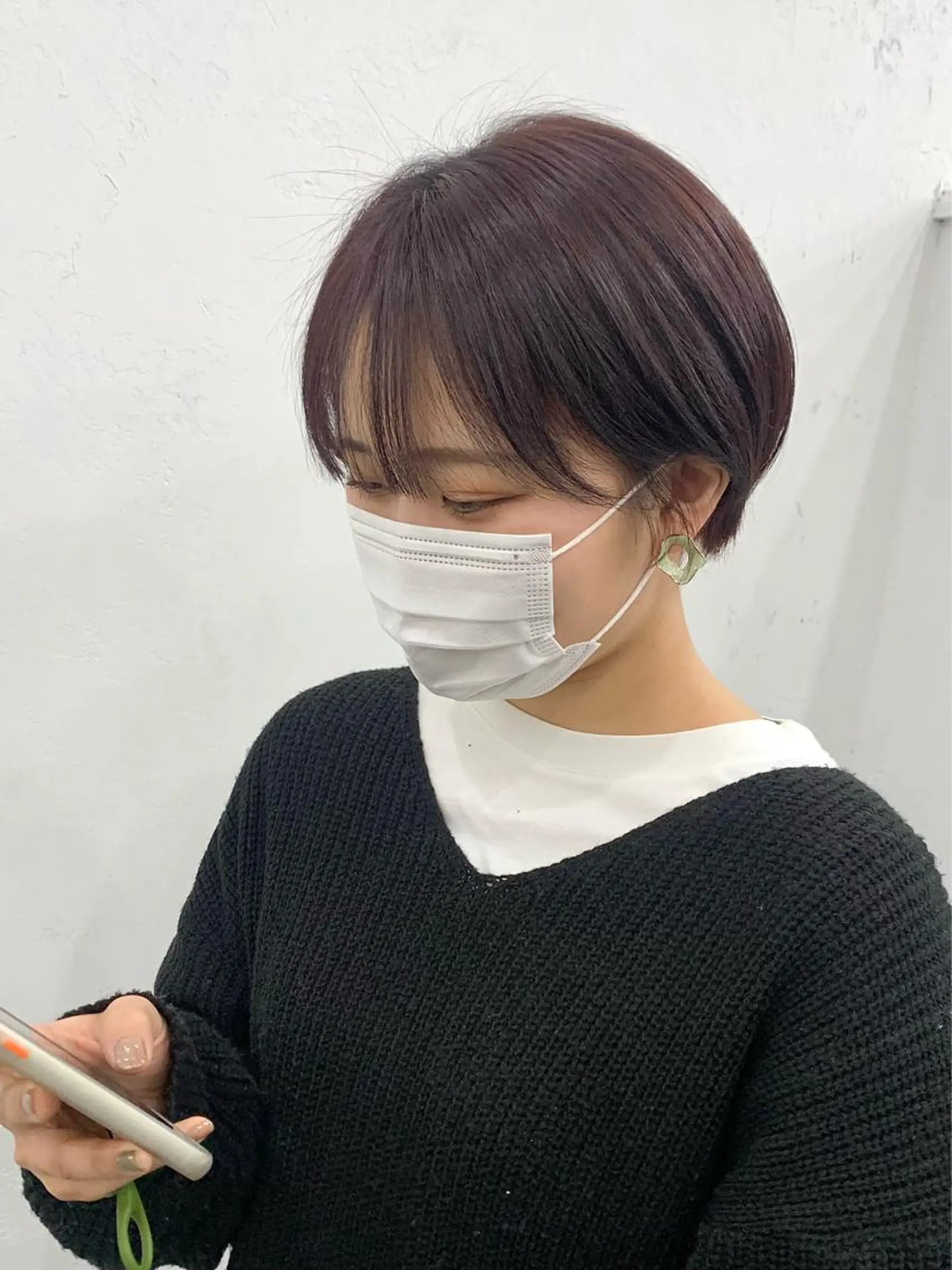 ショート カラー レイヤー ハイトーン 暖色⭐︎KANAKOのヘアスタイル