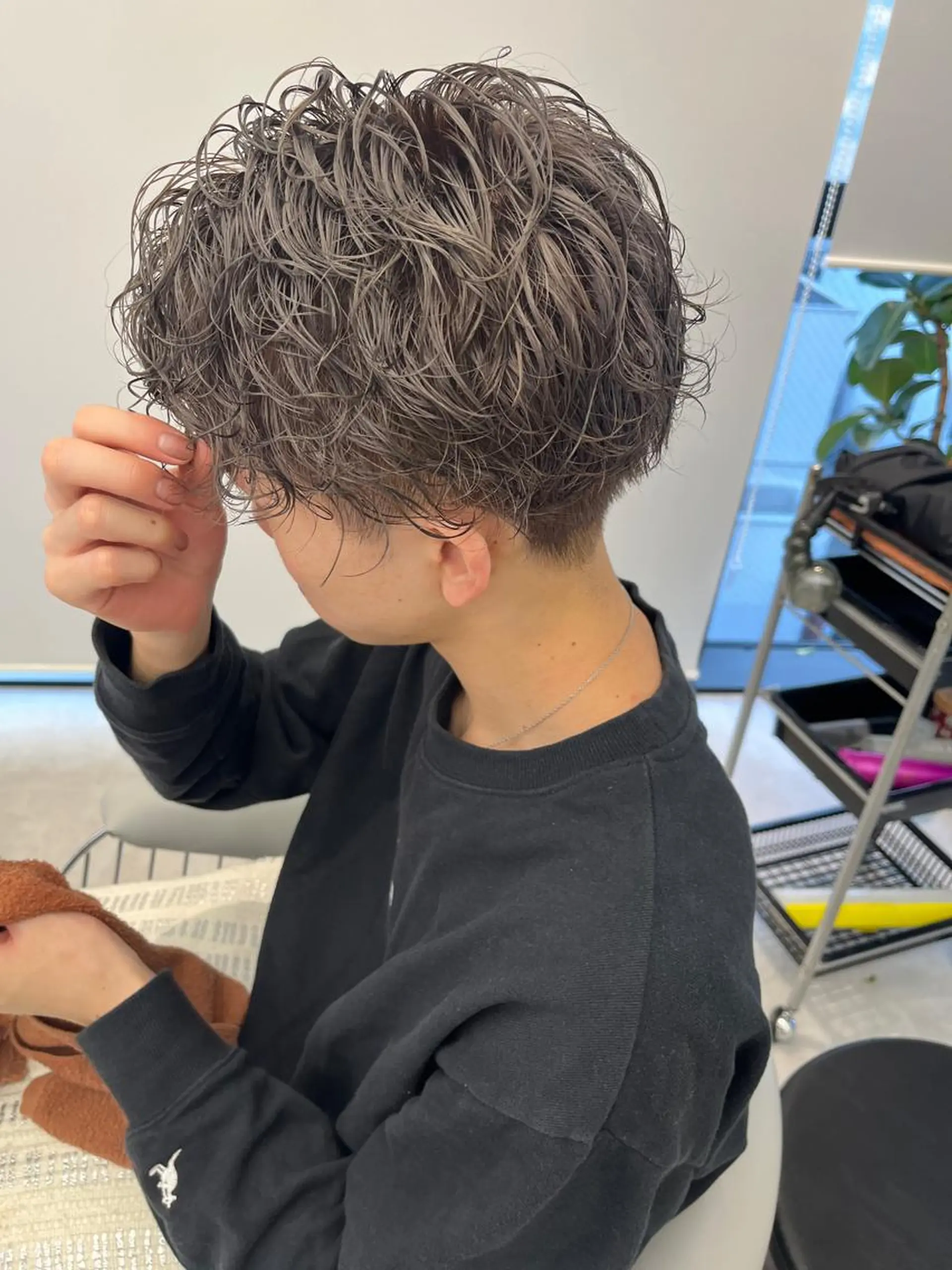 ショート メンズ ヘアカラー Yurina 💖透明感カラー💖のヘアスタイル