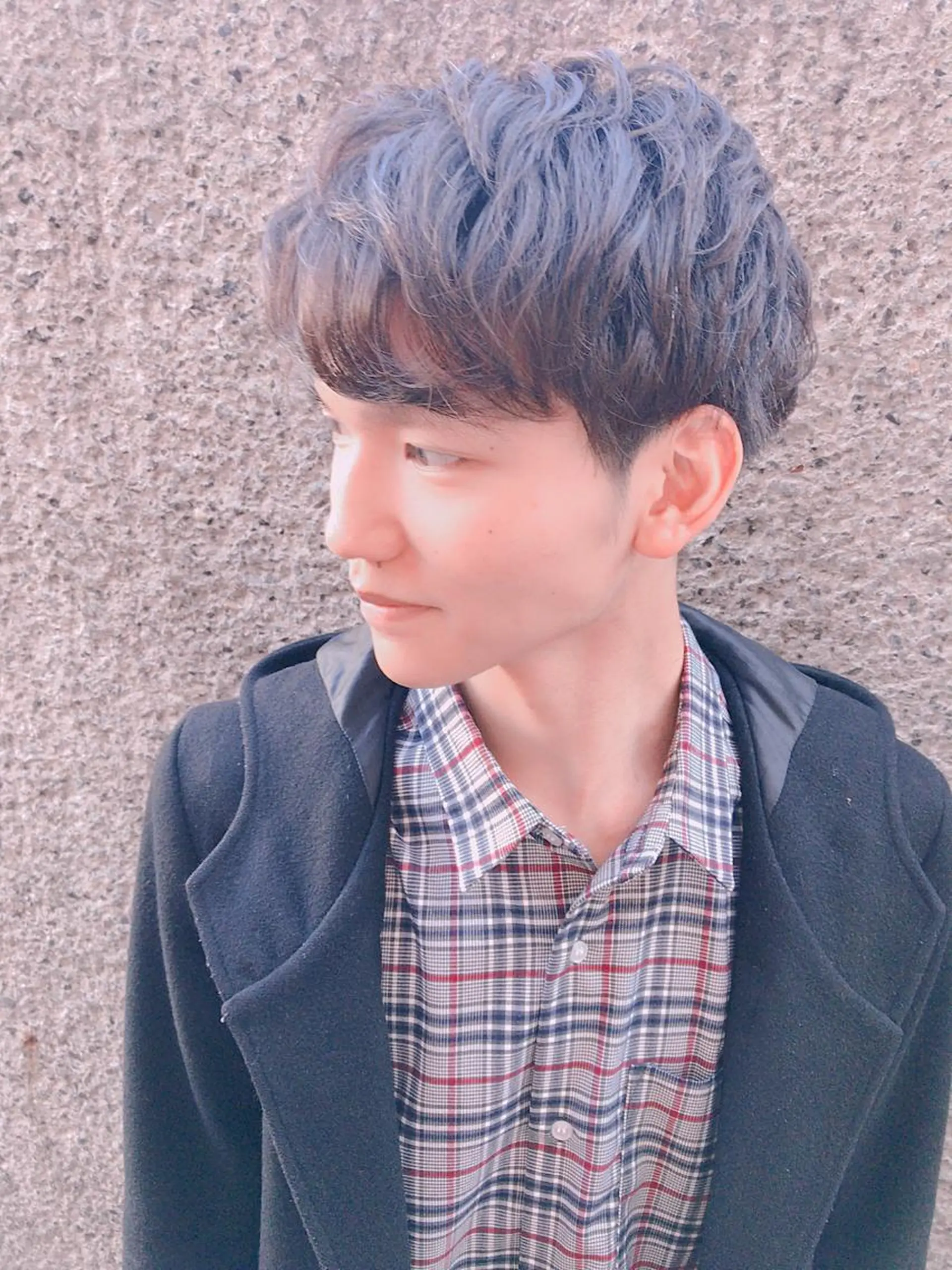 ショート カラー パーマ ヘアアレンジ メンズ カット パーマ ちこ .のヘアスタイル