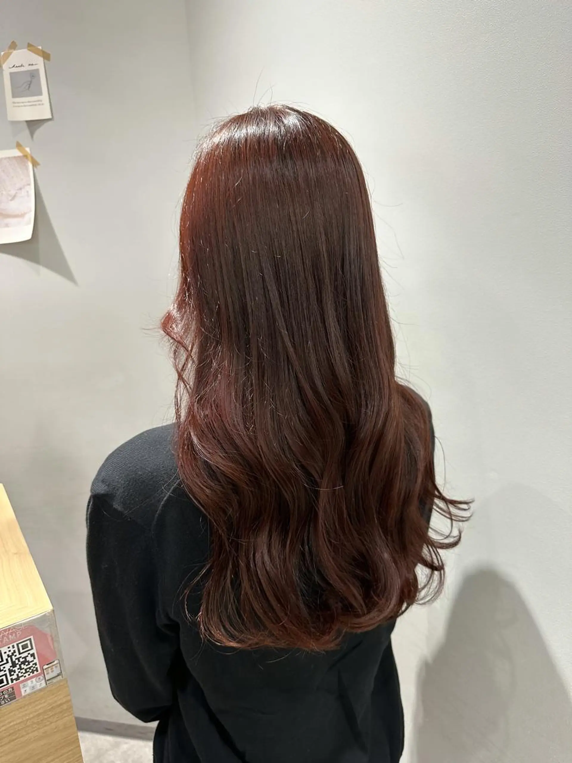 セミロング ヘアカラー 巻ける髪質改善🫧ハ イライト/永田汰伊智のヘアスタイル