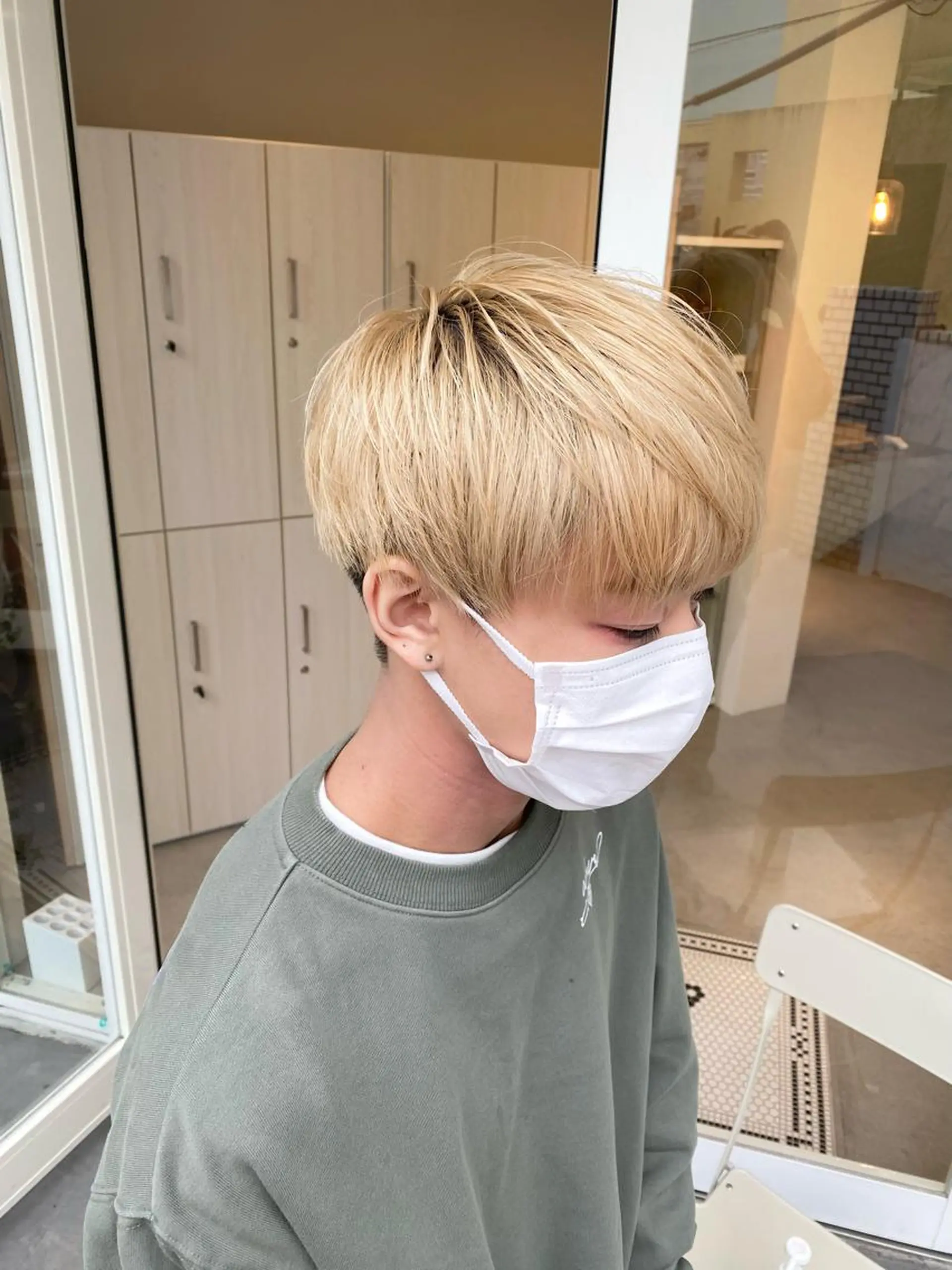 カラー メンズ ハイトーン×似合わせ 🌱中川慎之介のヘアスタイル