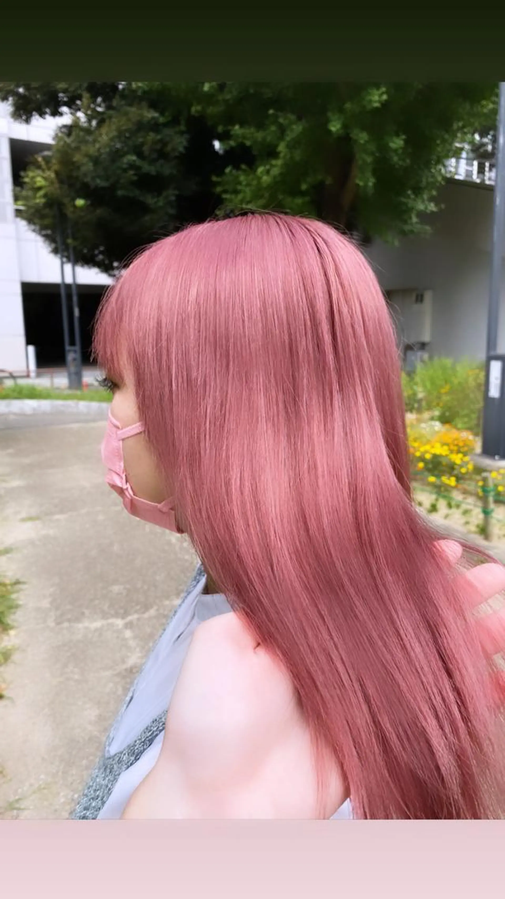 ロング カラー ブリーチ ケアブリーチ ピンクカラー トリートメント 鈴木/ニュアンス パーマ/メンズのヘアスタイル