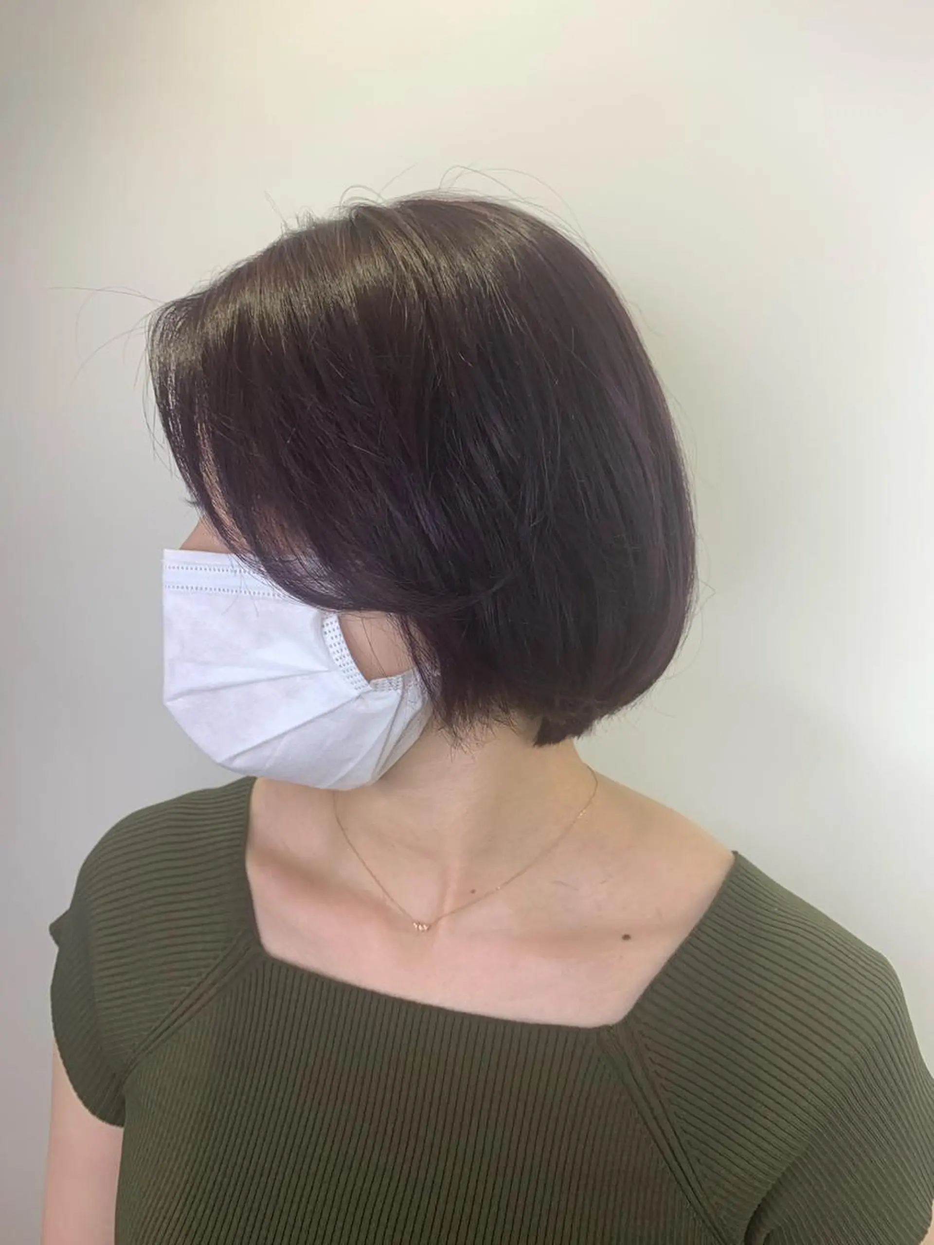 ショート カラー ショートボブ グレージュ パープルカラー パープルグレージュ ボブ 【美髪を叶える】中谷 彰宏（アキ)のヘアスタイル