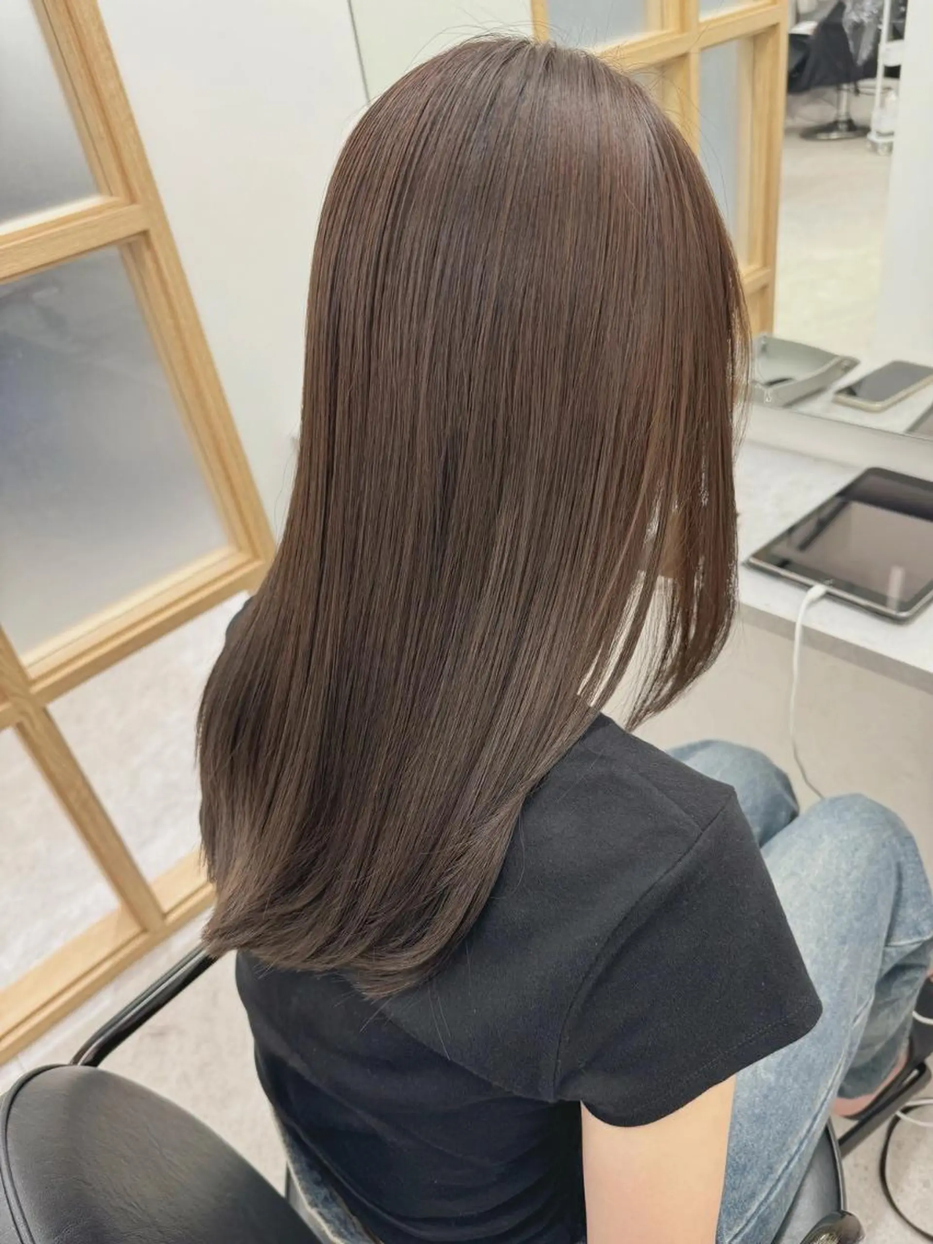 ロング カラー 髪質改善 縮毛矯正 カット ヘアカラー トリートメント newi fhami 吉祥寺のヘアスタイル