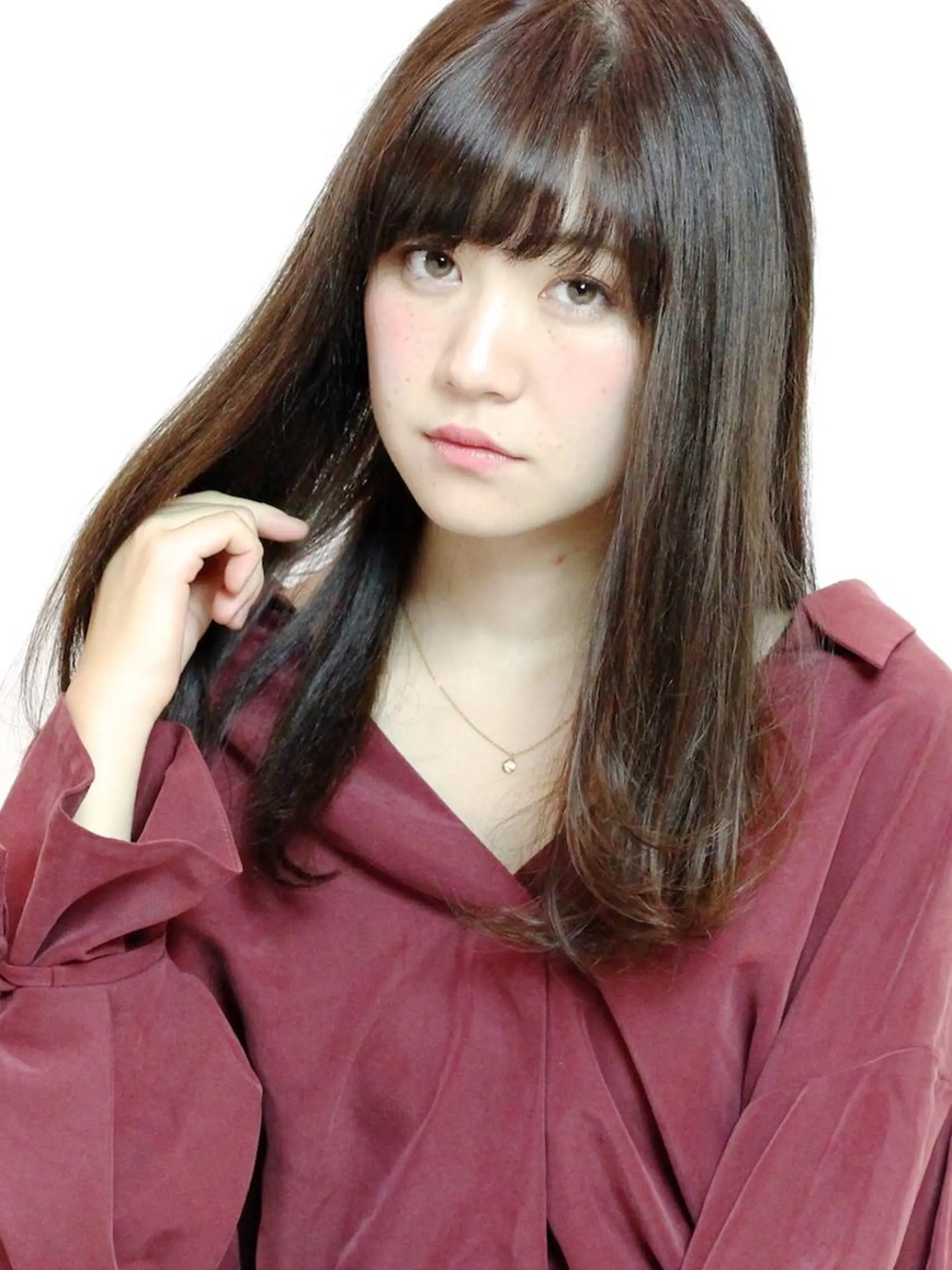 ミディアム カラー パーマ 縮毛矯正 トリートメント Lond labのヘアスタイル