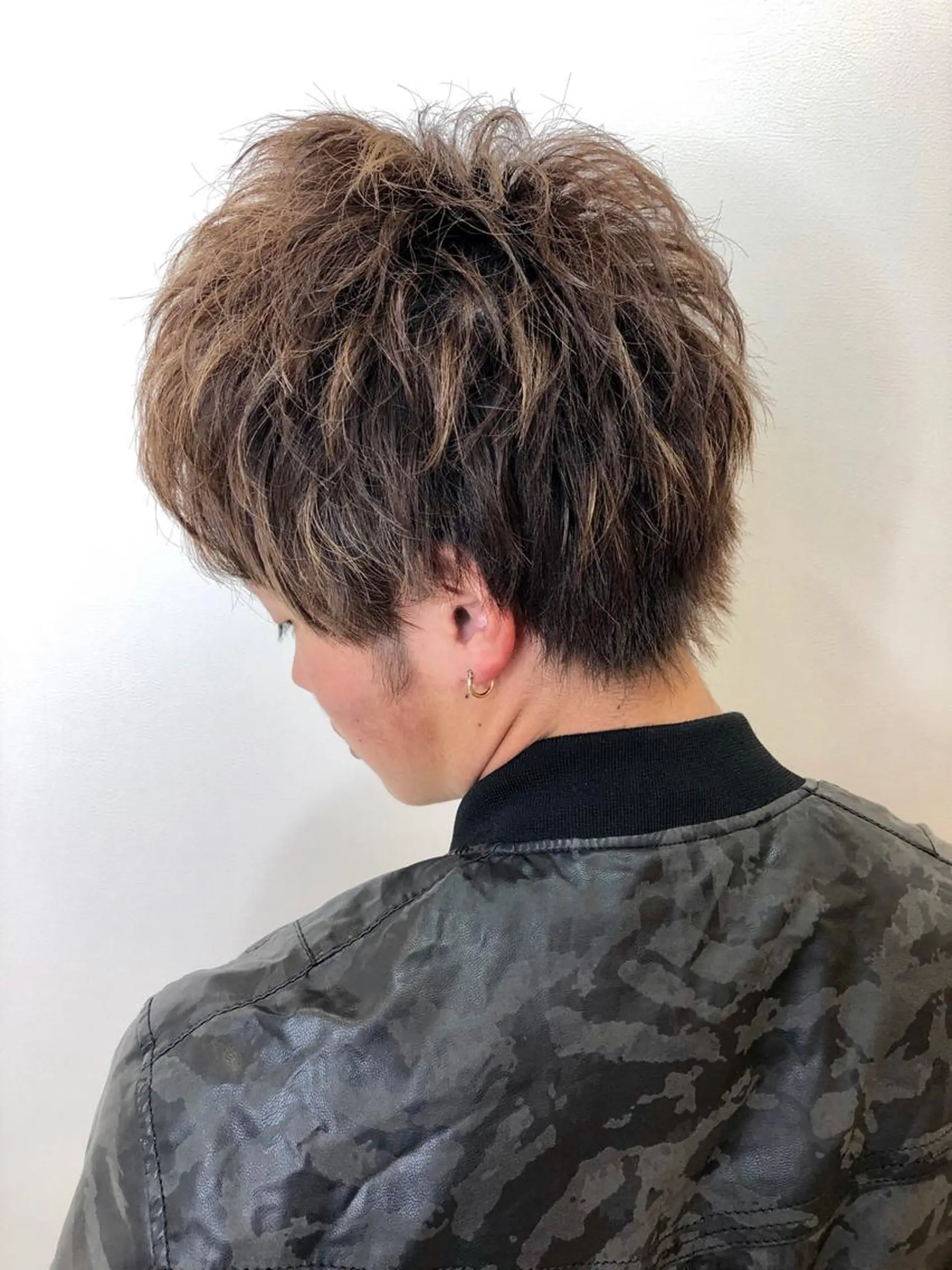 ショート カラー パーマ メンズ メンズカット 三村洸斗のヘアスタイル