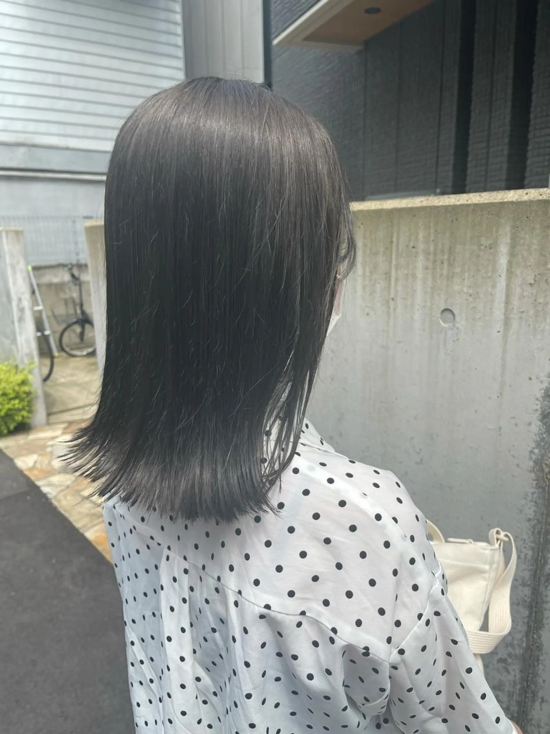 ミディアム 永田 優希のヘアスタイル