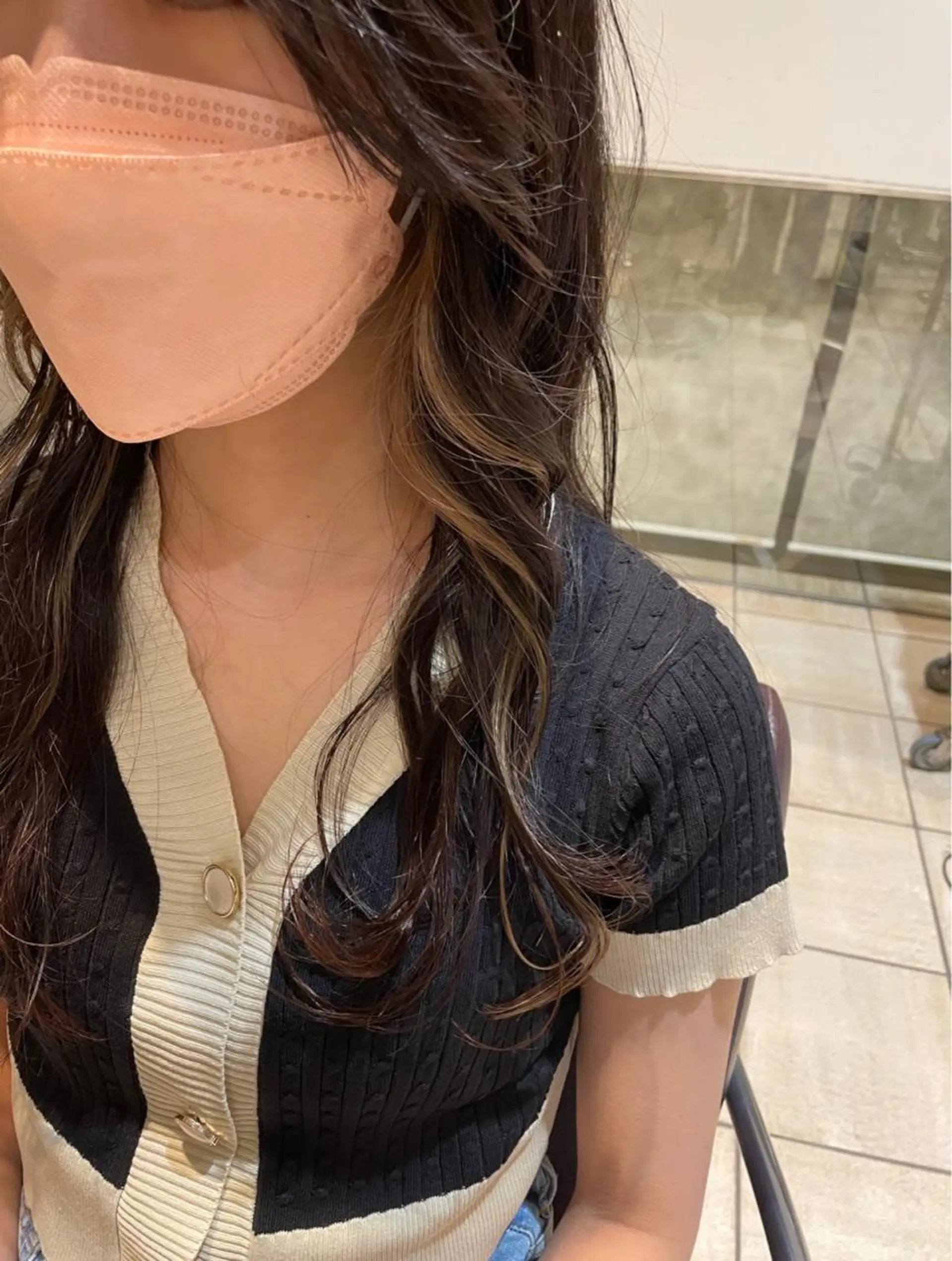 カラー イヤリングカラー ヘアカラー カットモデル/ 🌷内藤美乃🌷のヘアスタイル