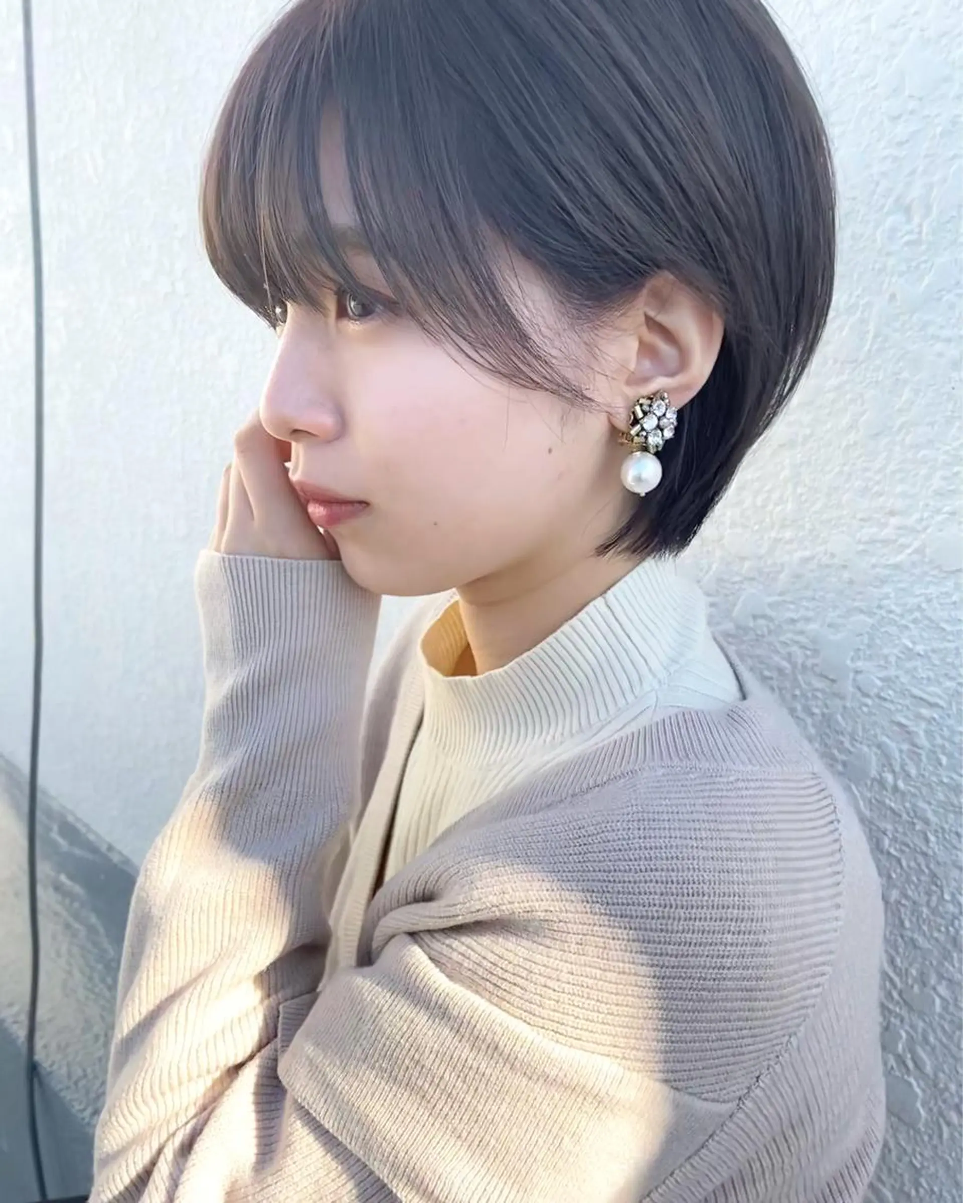 ショート カラー ヘアアレンジ ショートヘア カット 田中 あやなのヘアスタイル