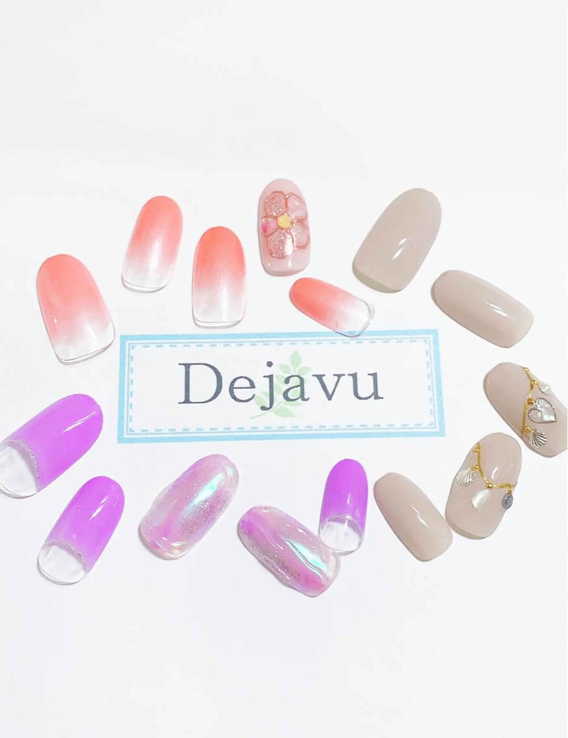ネイル アートネイル ハンドネイル Nail salon Dejavu 🌿のネイルデザイン