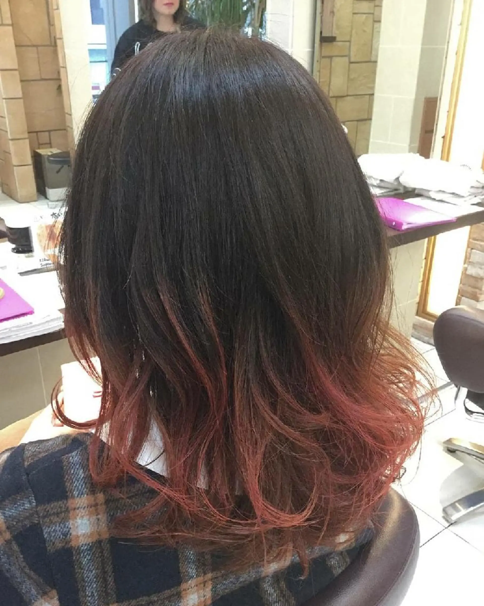 ミディアム カラー グラデーションカラー 野々山 直貴のヘアスタイル