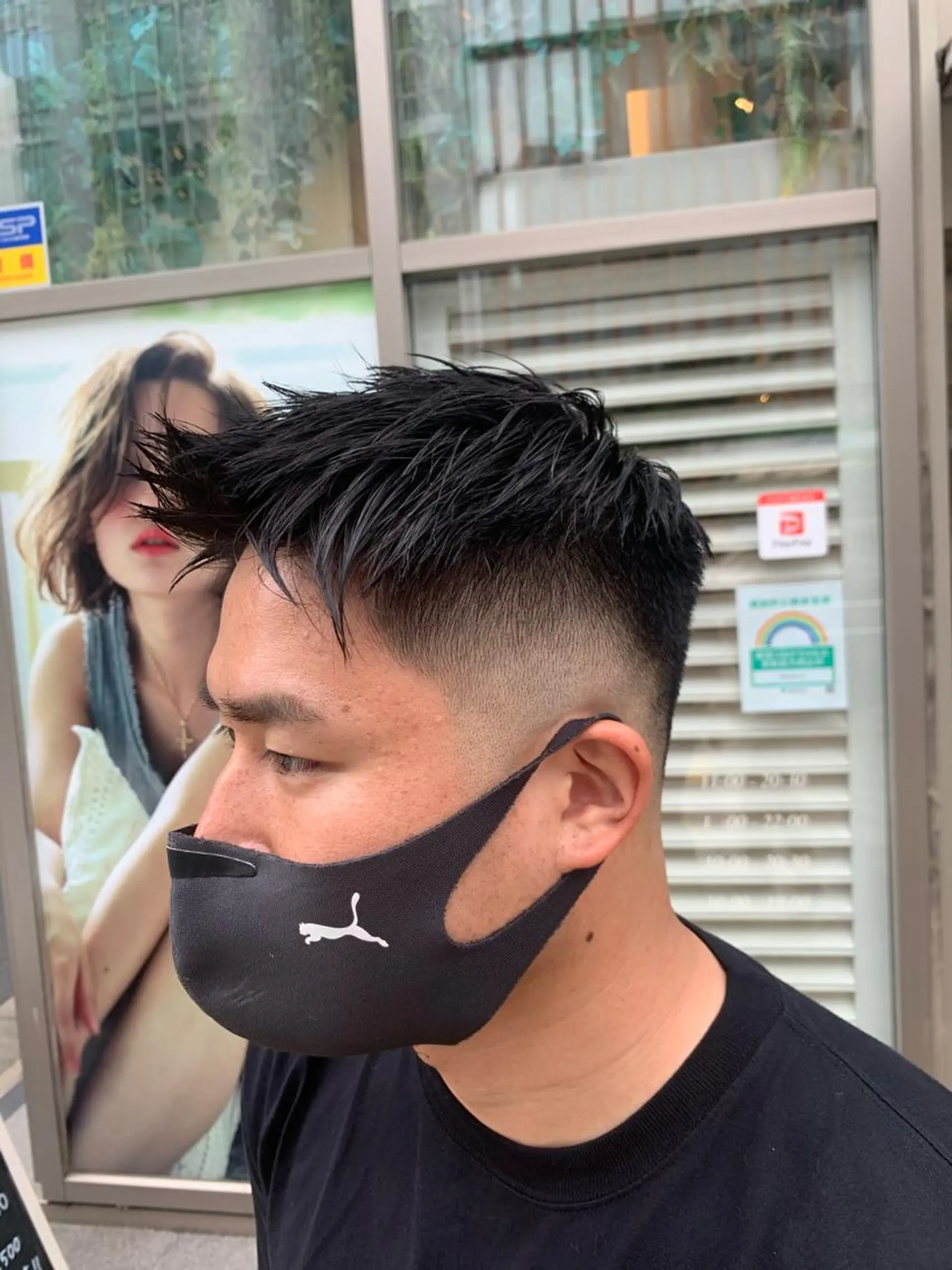ショート メンズ フェードカット スキンフェード ‪🌿パーマ大好評 メンズ特化🌿ワタルのヘアスタイル