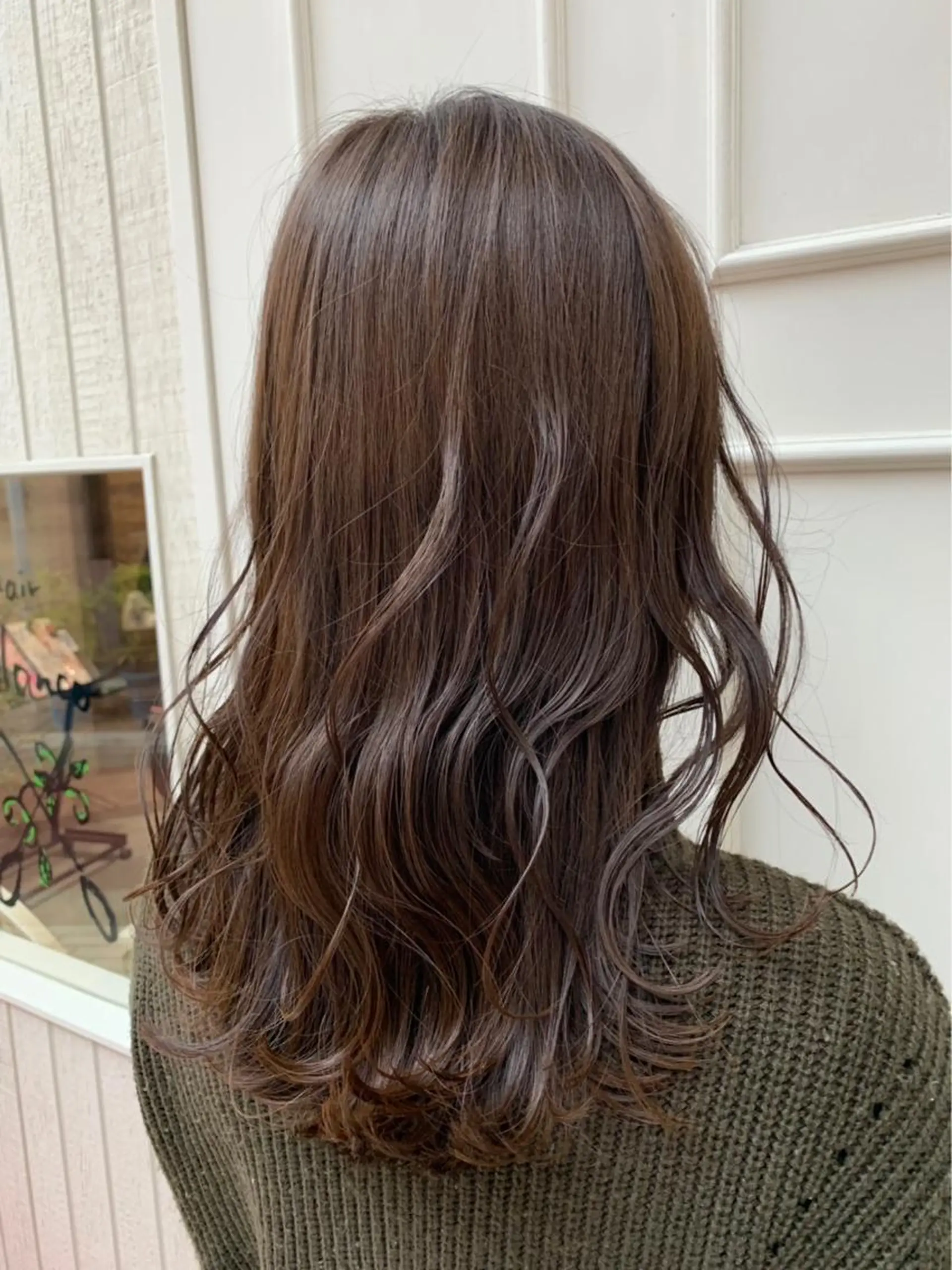 セミロング カラー ベージュカラー フォギーベージュ 🫟Blanco🫟 Color&Careのヘアスタイル