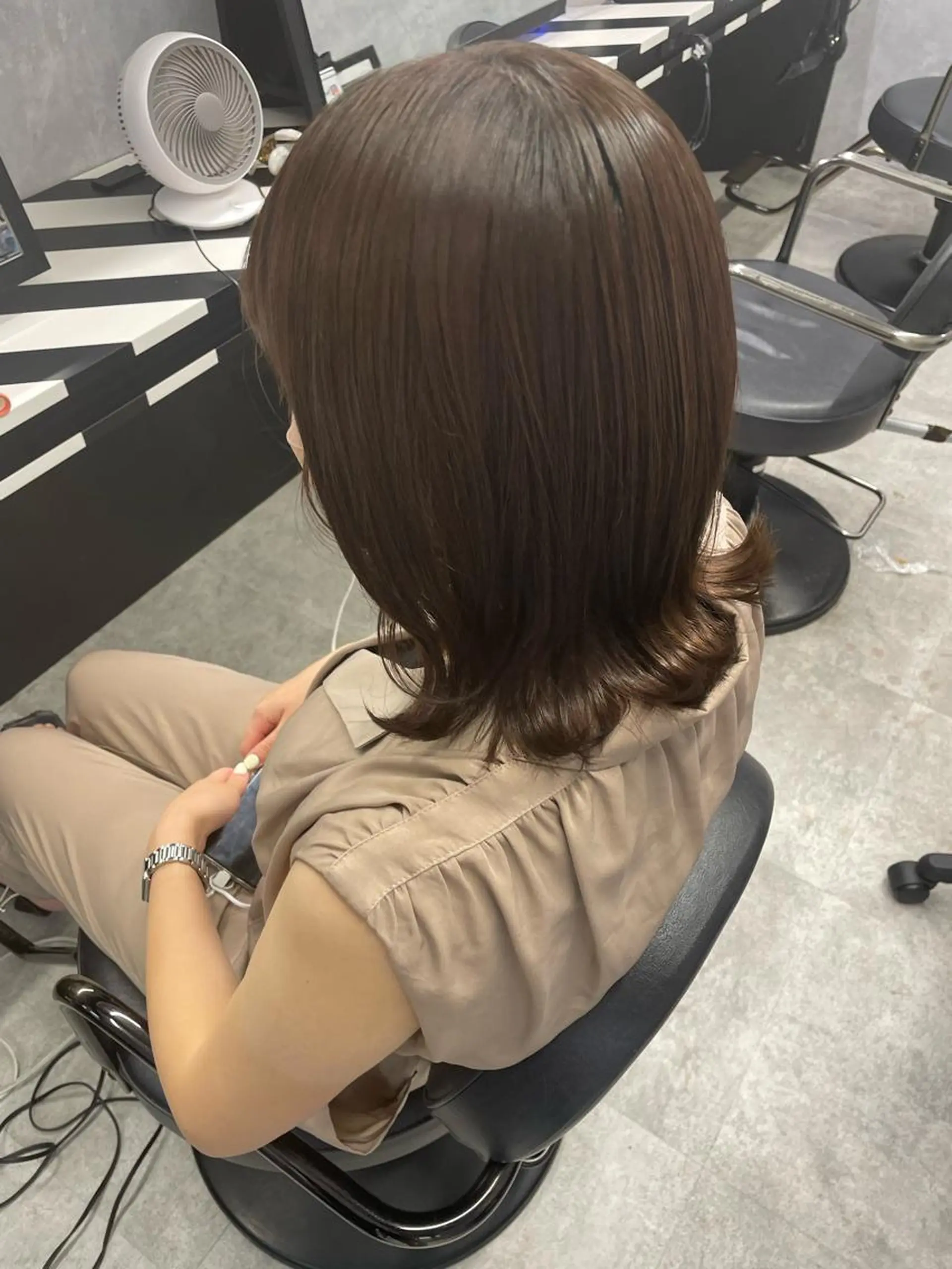 ミディアム 縮毛矯正・髪質改善 特化 出納 直起のヘアスタイル