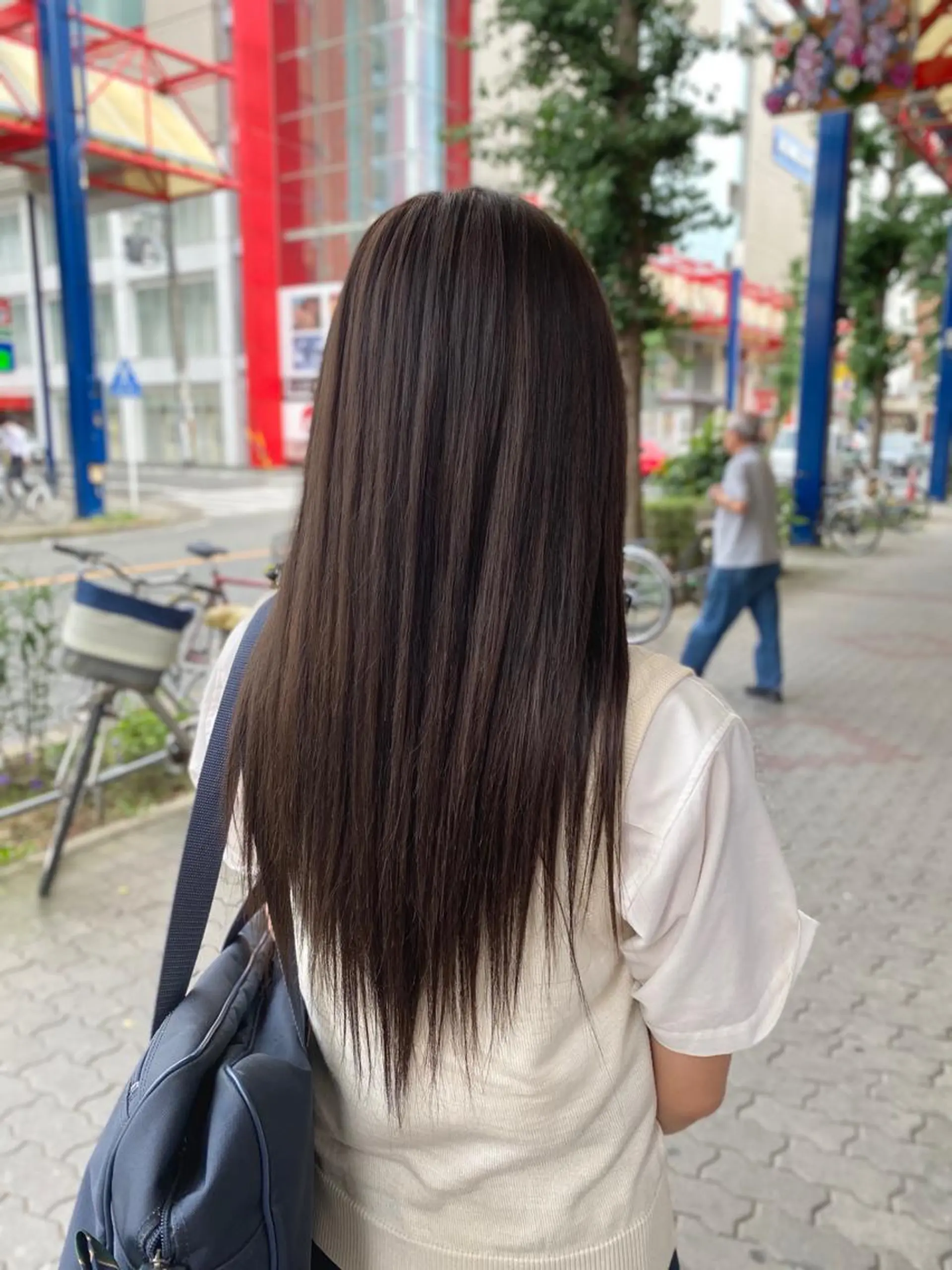 ロング 縮毛矯正 ヘアカラー ゆぴ☾‪/推しカラー /ハイトーンのヘアスタイル