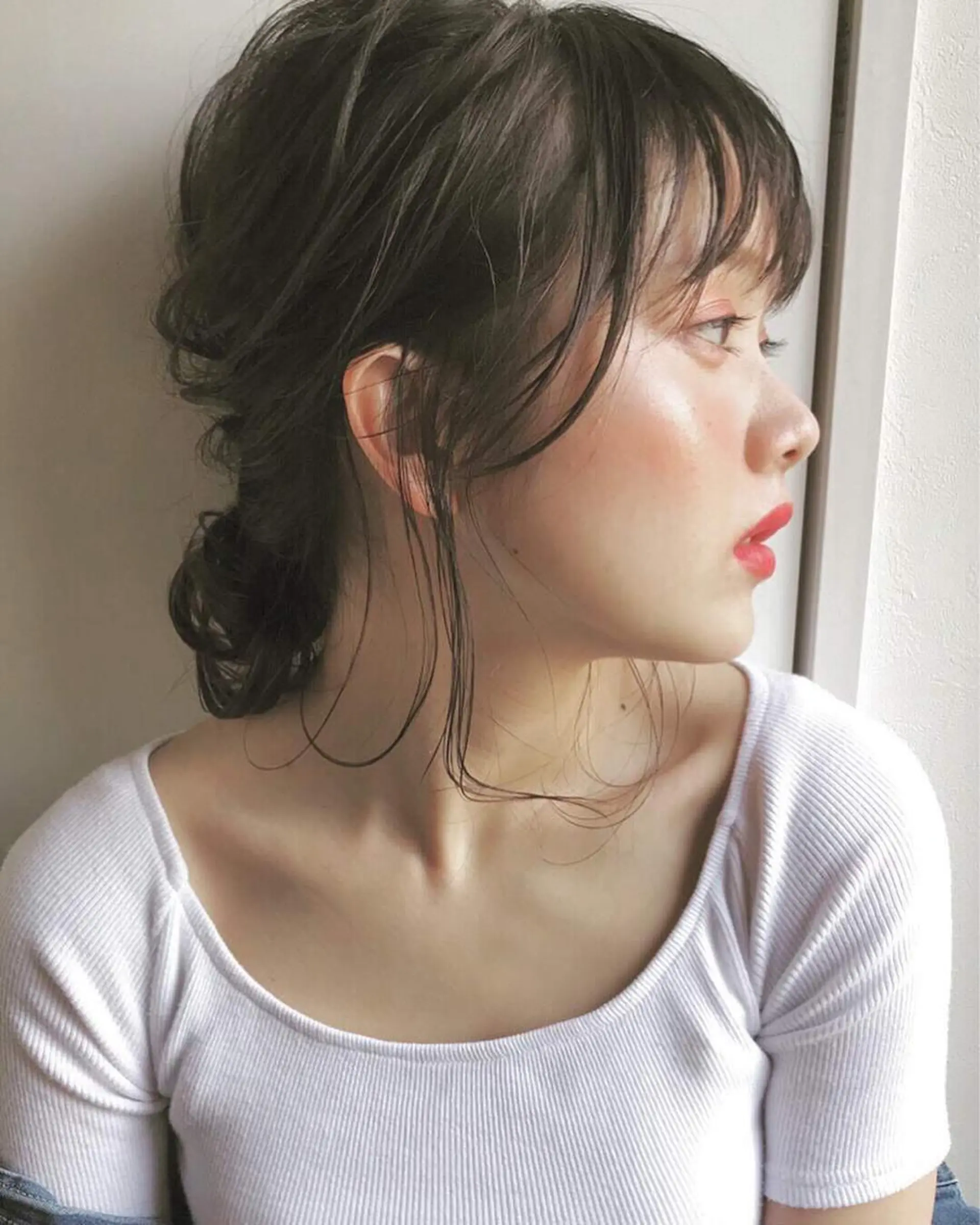 セミロング カラー ヘアアレンジ Satsuki ✂︎♡のヘアスタイル
