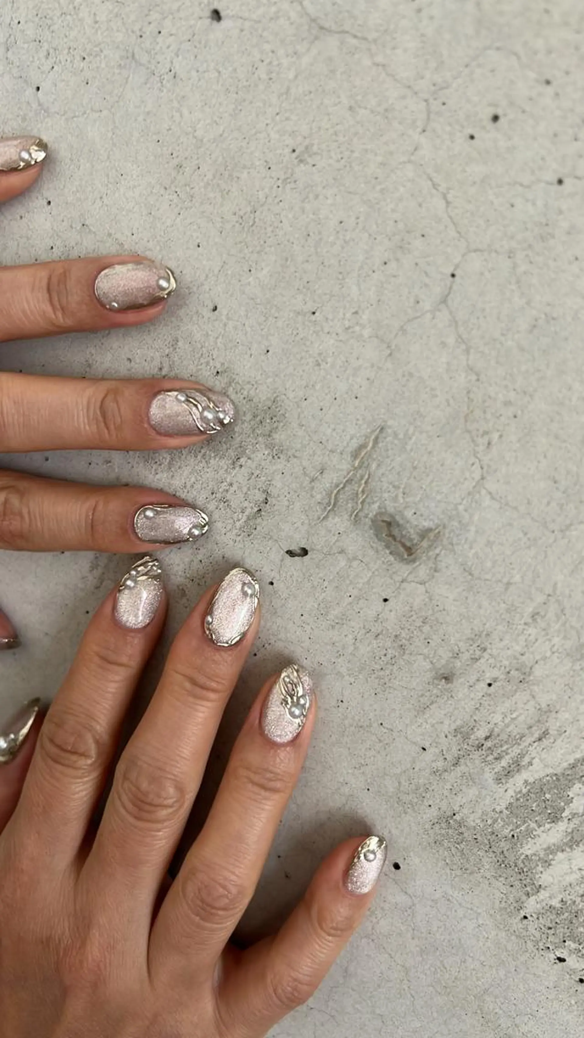 ネイル マグネットネイル ミラーネイル 持ち込み ニュアンスネイル ハンドネイル ハンドケア Charme. NOBUKOのネイルデザイン